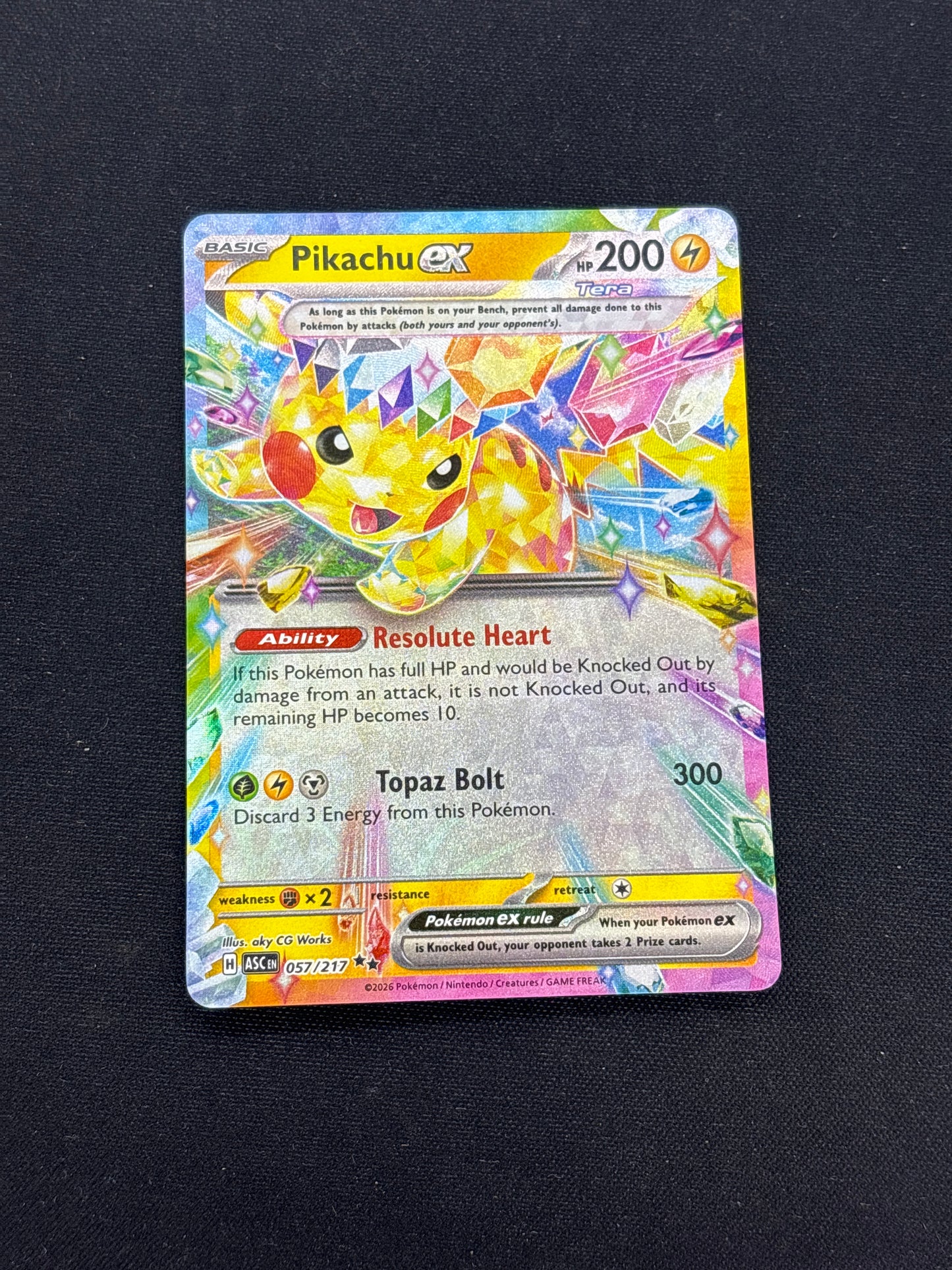Auction Lot 17: Pokemon Cards Pikachu EX Double Rare Ascended Heroes Condition Vary
