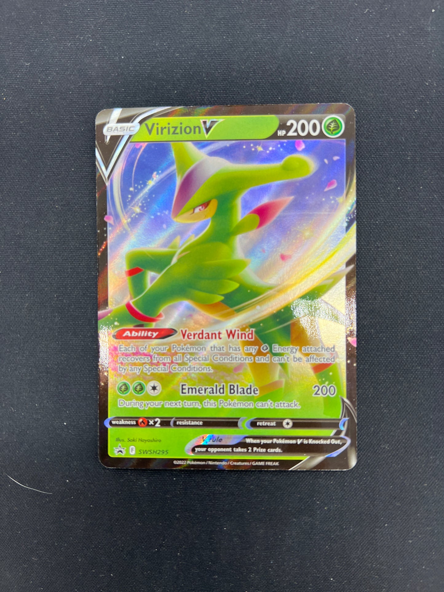 Auction Lot 133: Pokemon Cards Virizion V SWSH Promo Conditions Vary