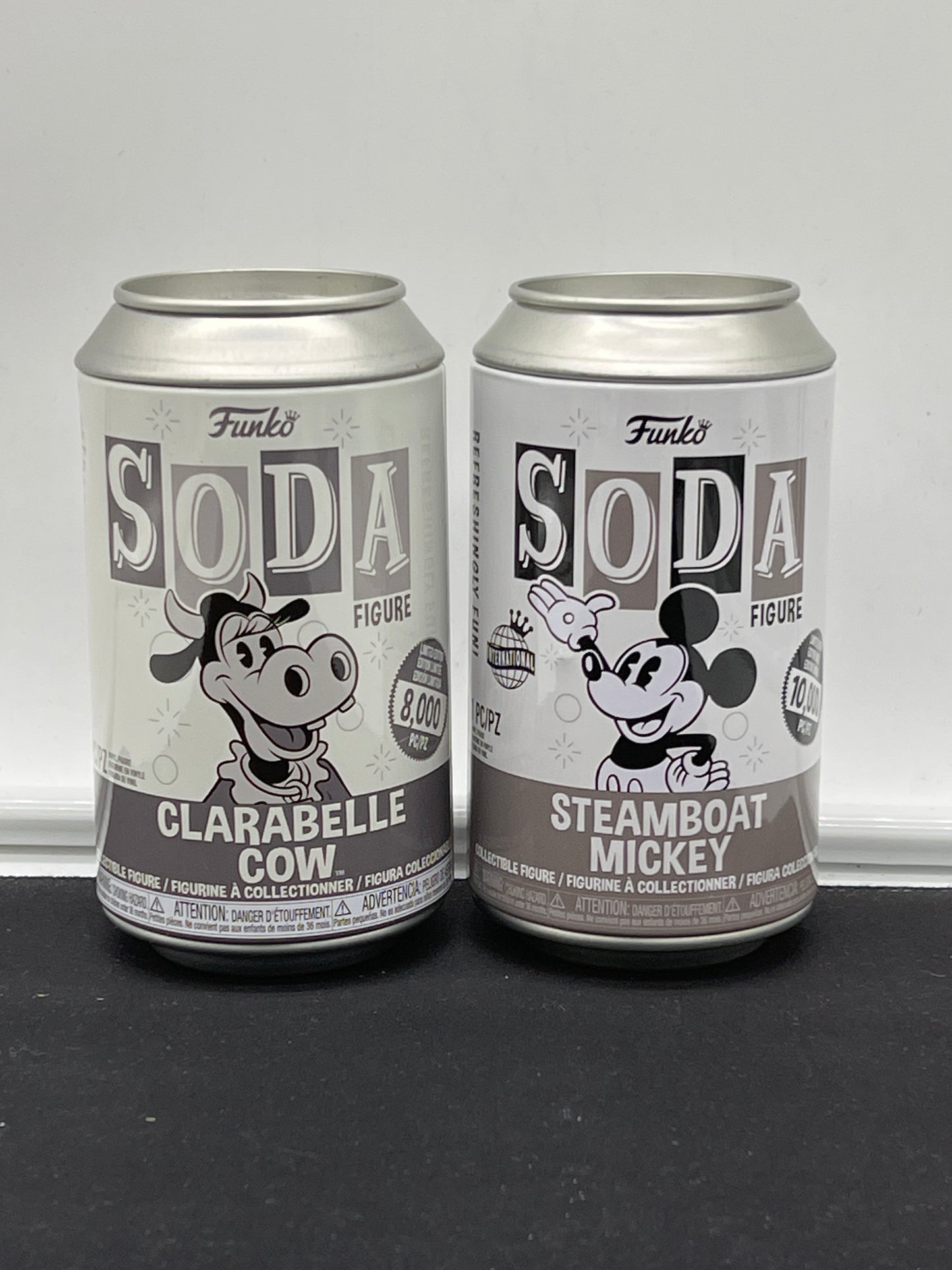 Auction Lot 32: Funko Soda Lot of 2 Clarabelle Cow & Steamboat Mickey