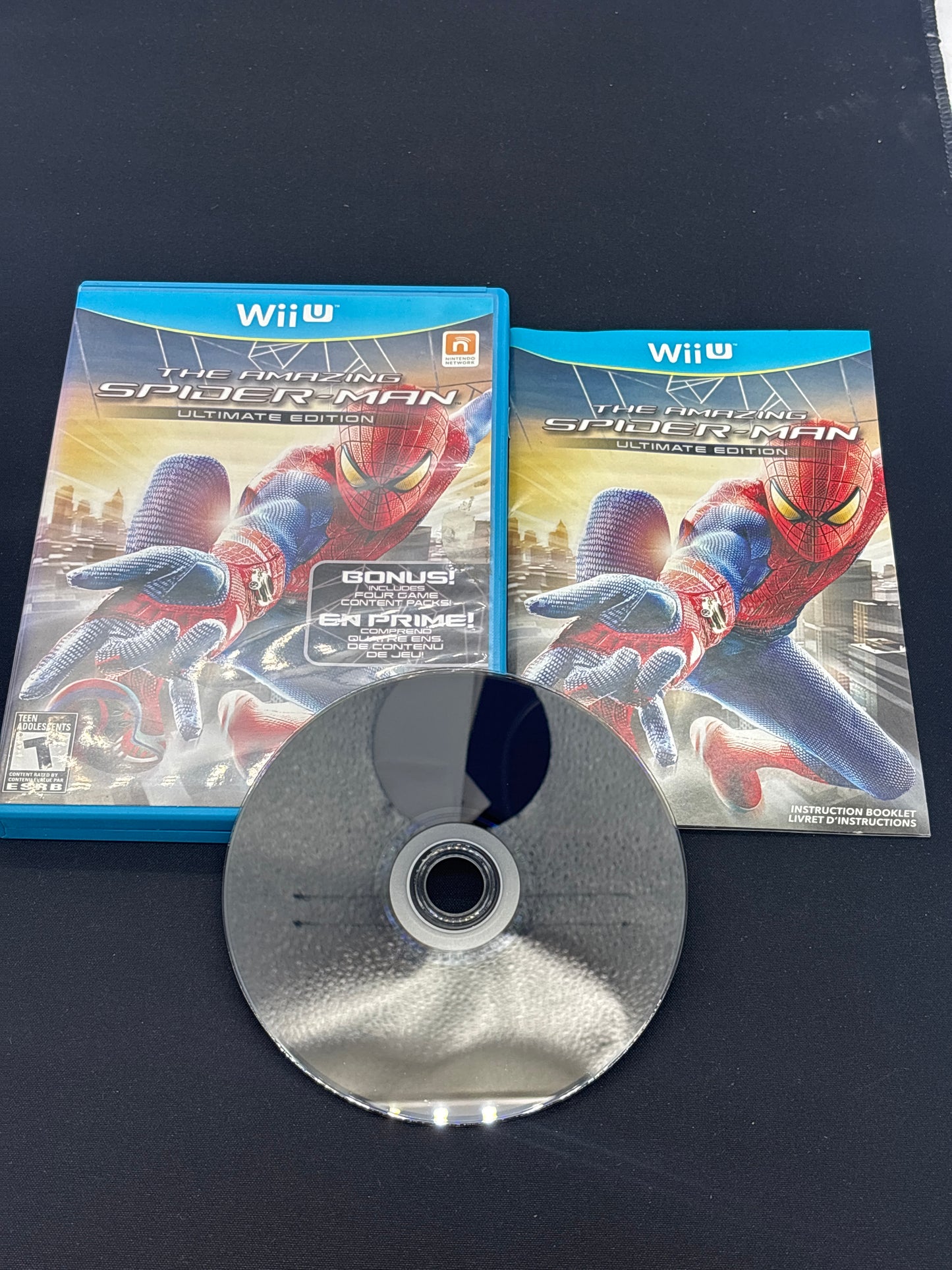 Auction Lot 242: Wii U The Amazing Spider Man Ultimate Edition With Case & Disc