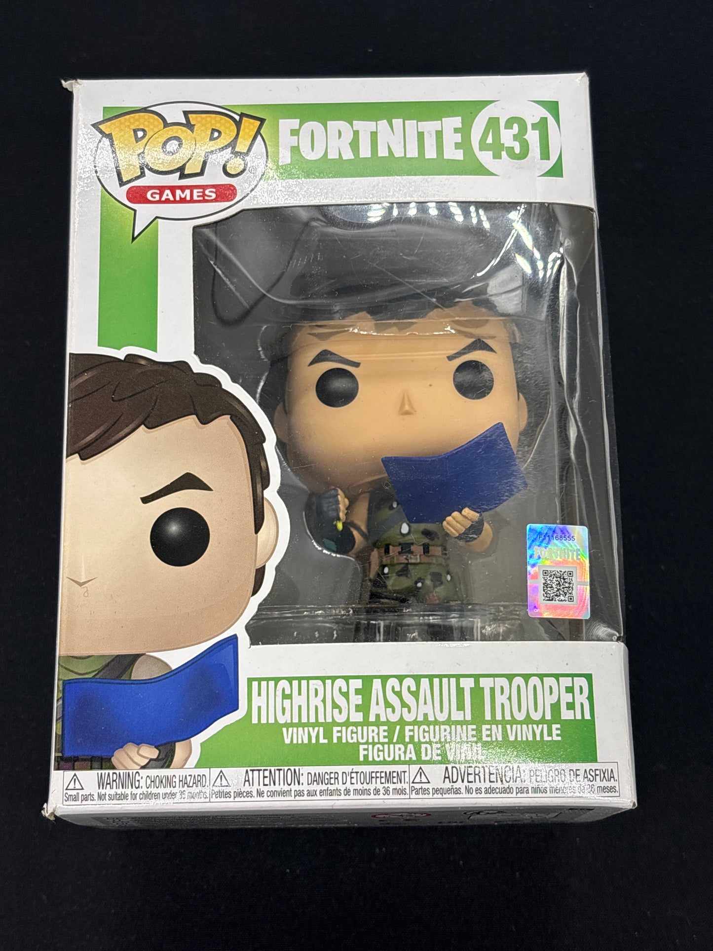 Auction Lot 278: Funko Pop Highrise Assault Trooper Fortnite 431 Figure