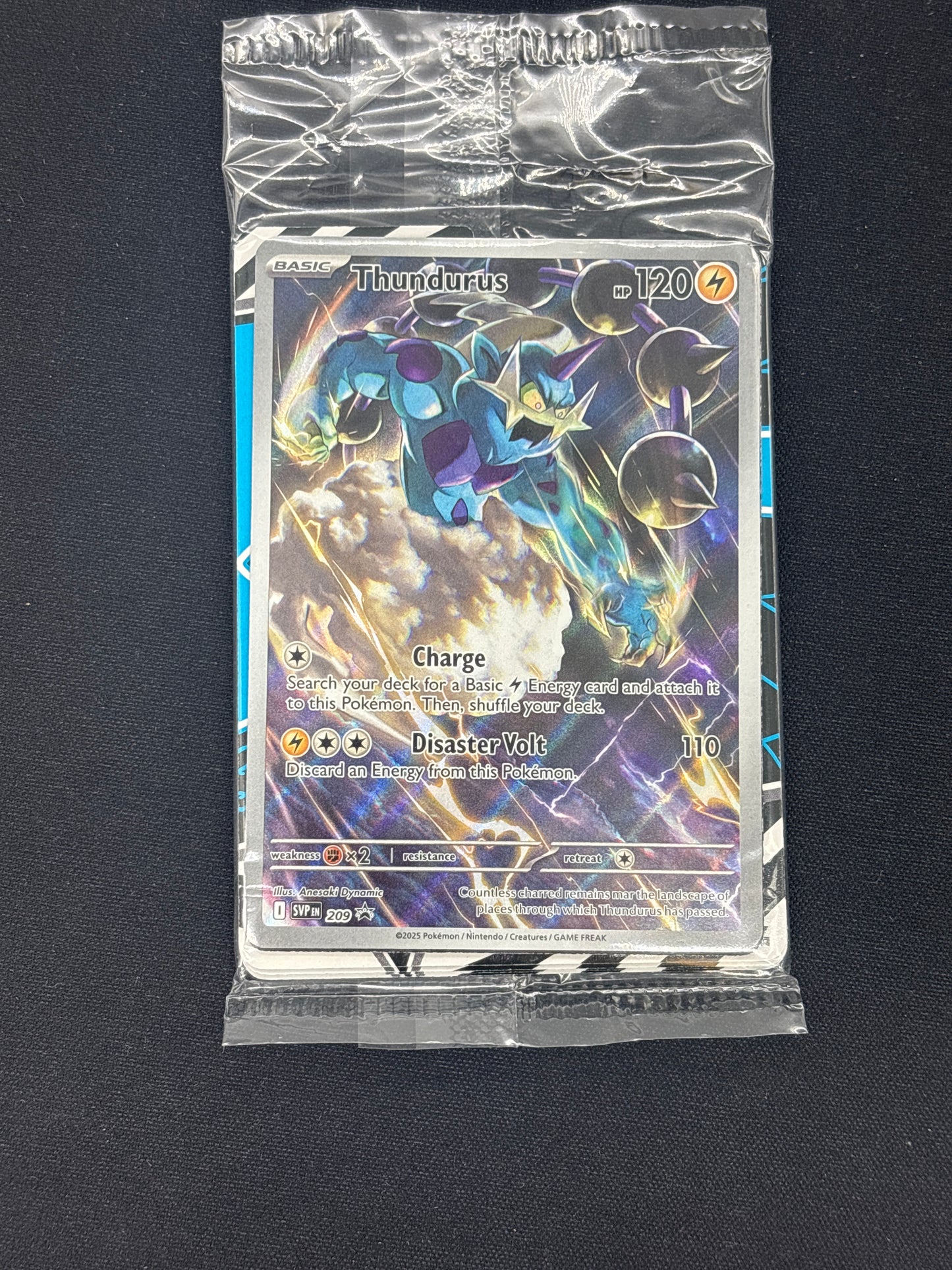 Auction Lot 23: Pokemon Card Thundurus Black Bolt ETB Promo Sealed Conditions Vary