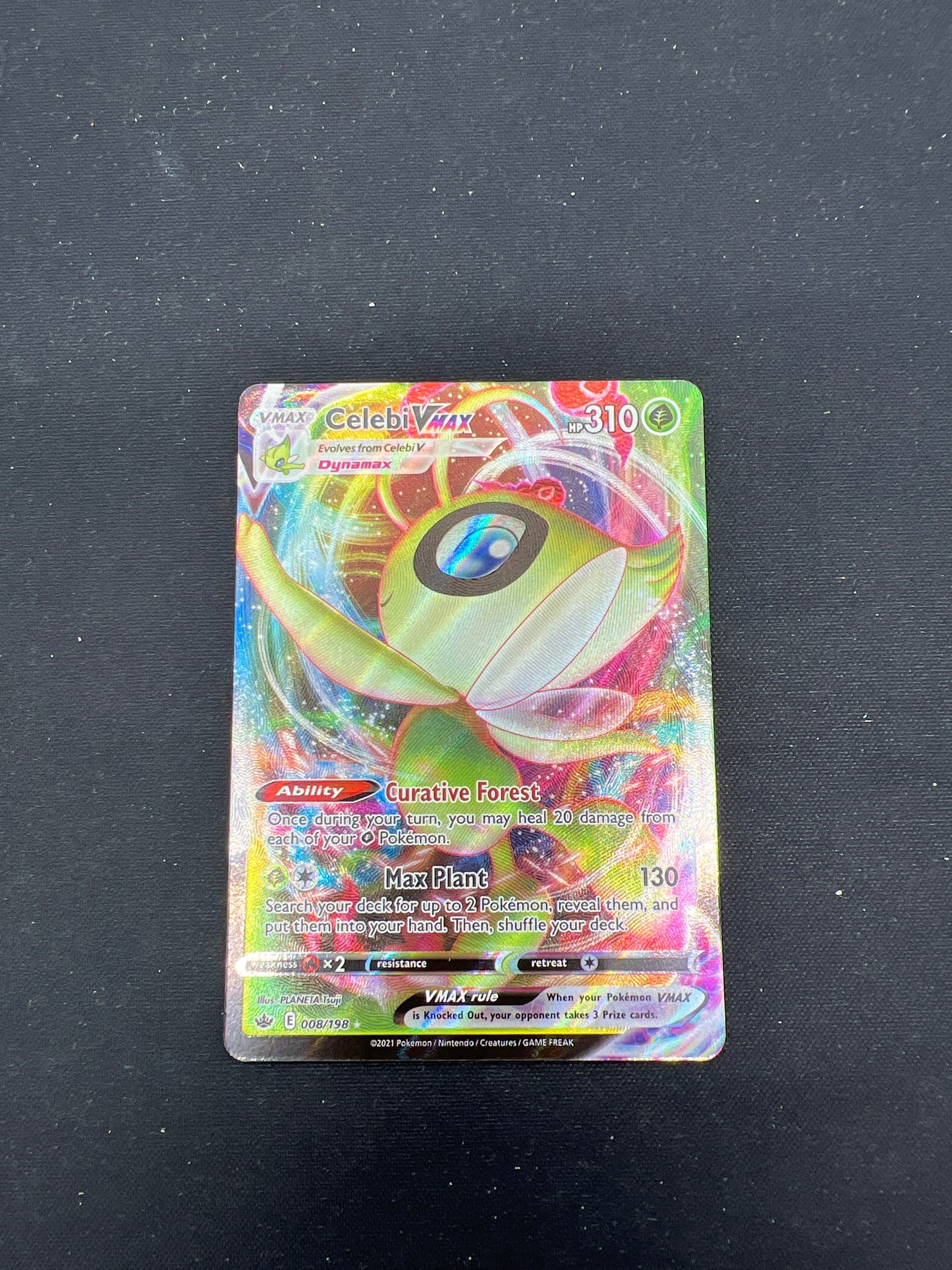 Auction Lot 172: Pokemon Cards Celebi VMAX SWSH Chilling Reign Conditions Vary