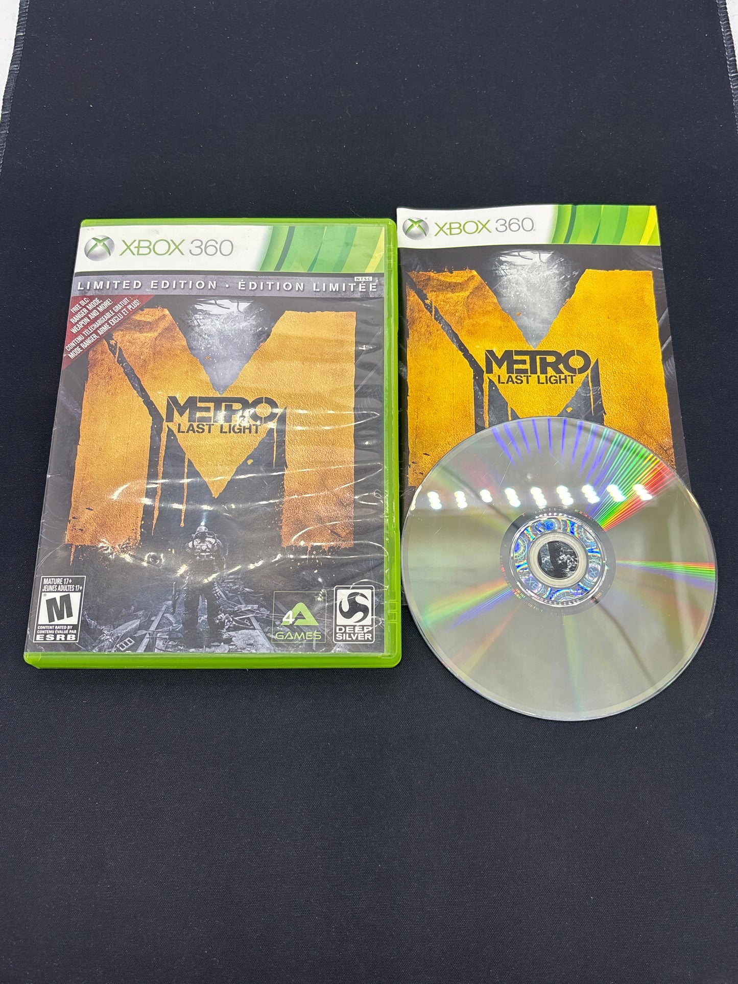Auction Lot 216: XBOX 360 Video Game Lot of 2 Metro 2033 Metro Last Light CIB
