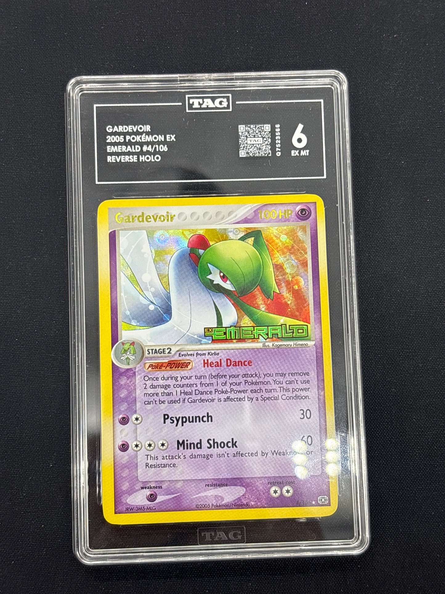 Auction Lot 2: Pokemon Graded Card Gardevoir Reverse Holo Tag 6 EX Emerald