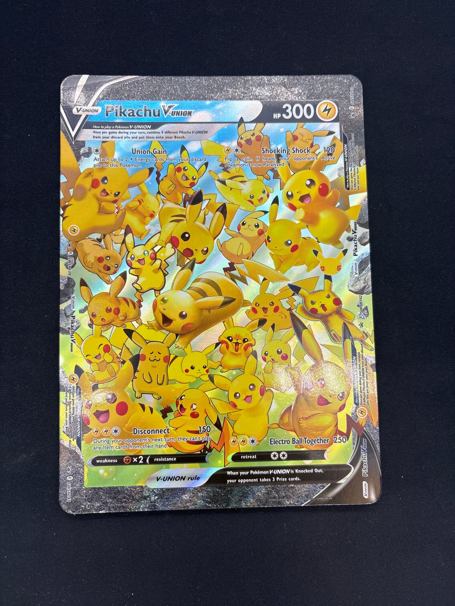 Auction Lot 92: Pikachu V-Union Jumbo Card Conditions Vary