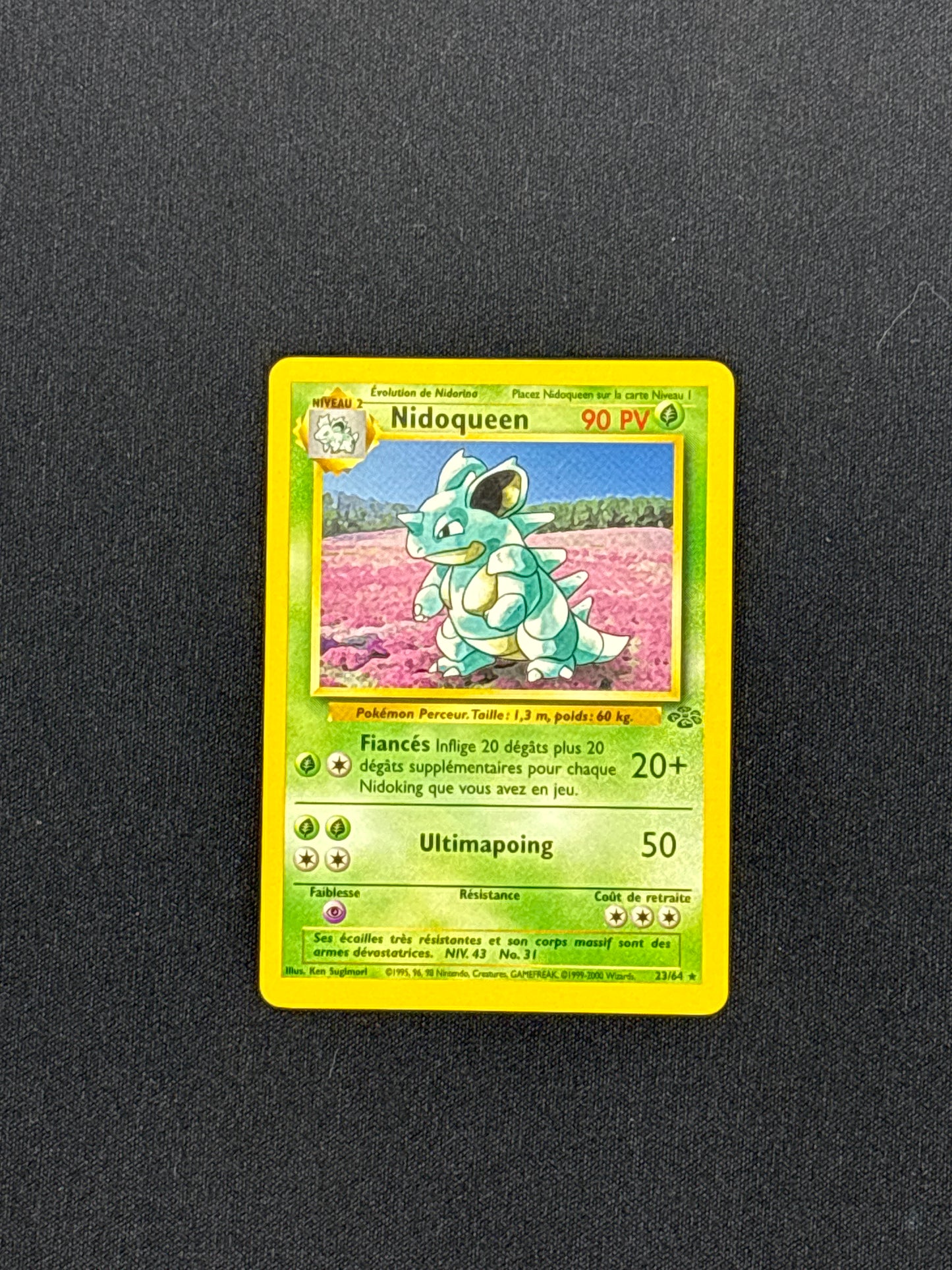 Auction Lot 17: Pokemon WOTC Nidoqueen French Jungle Non Holo Rare Condition Vary