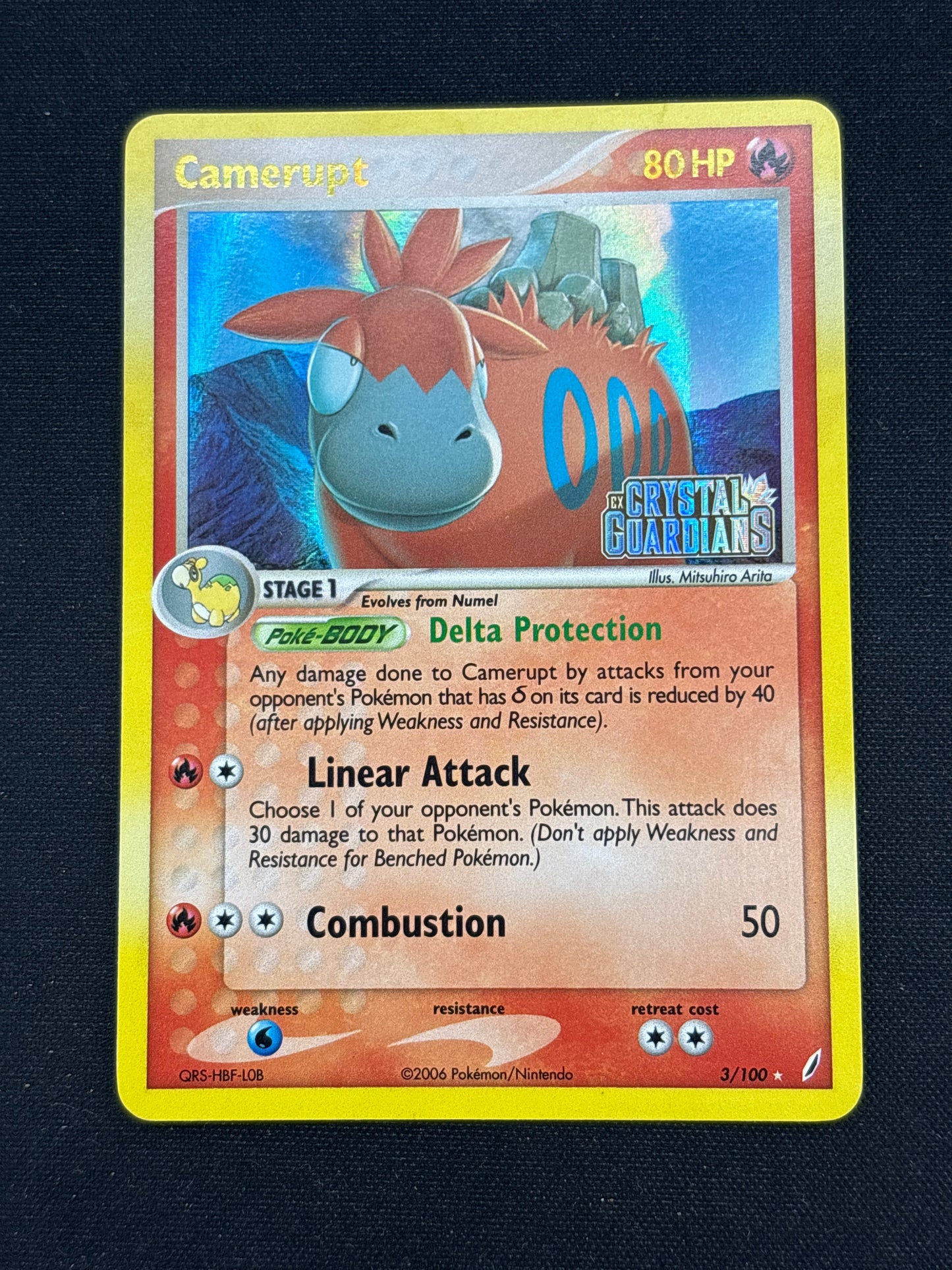 Auction Lot 42: Pokemon Cards Camerupt Reverse Holo Crystal Guardians Conditions Vary