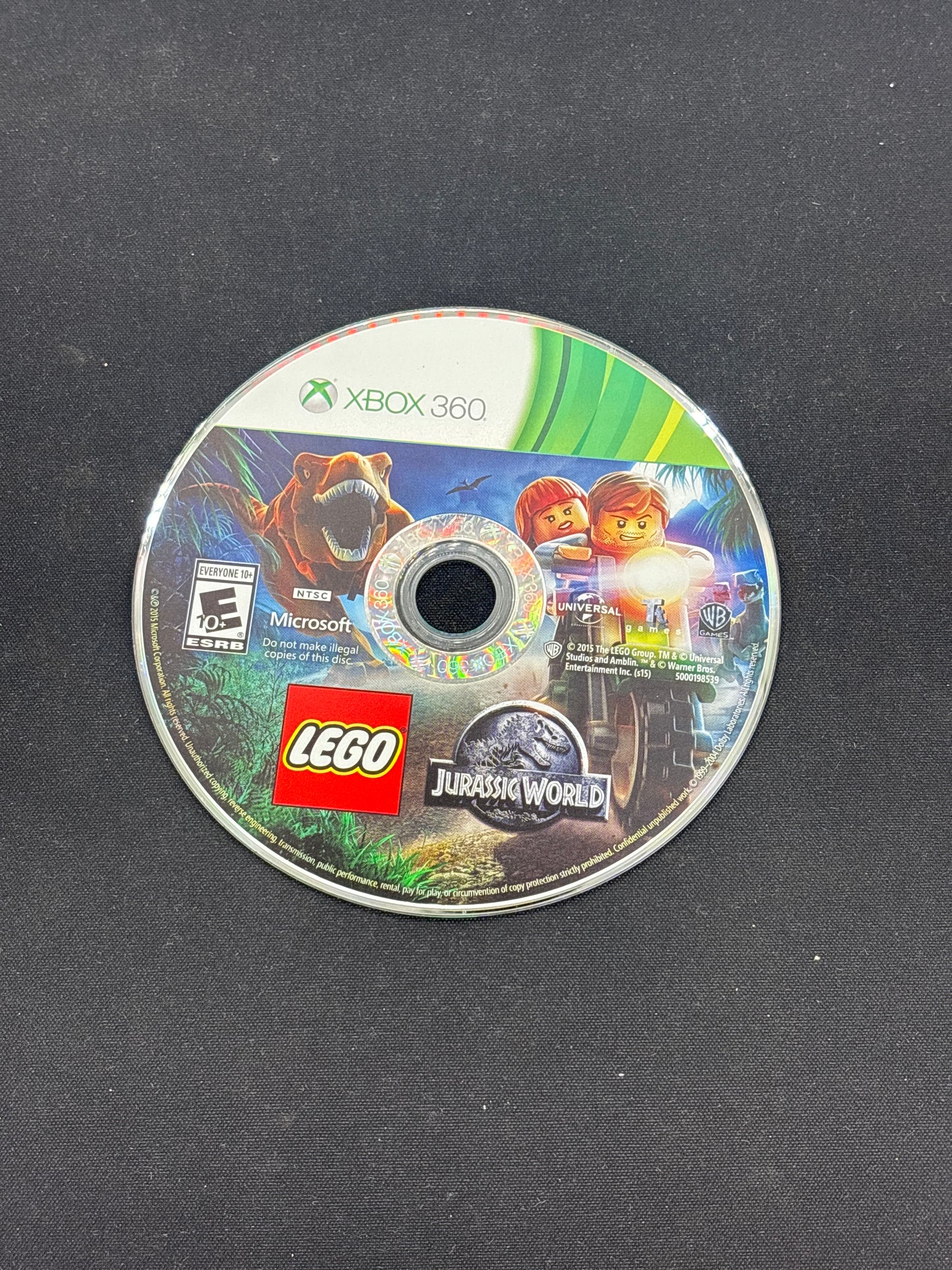 Auction Lot 172: XBOX 360 Video Game LEGO Jurassic World LOOSE