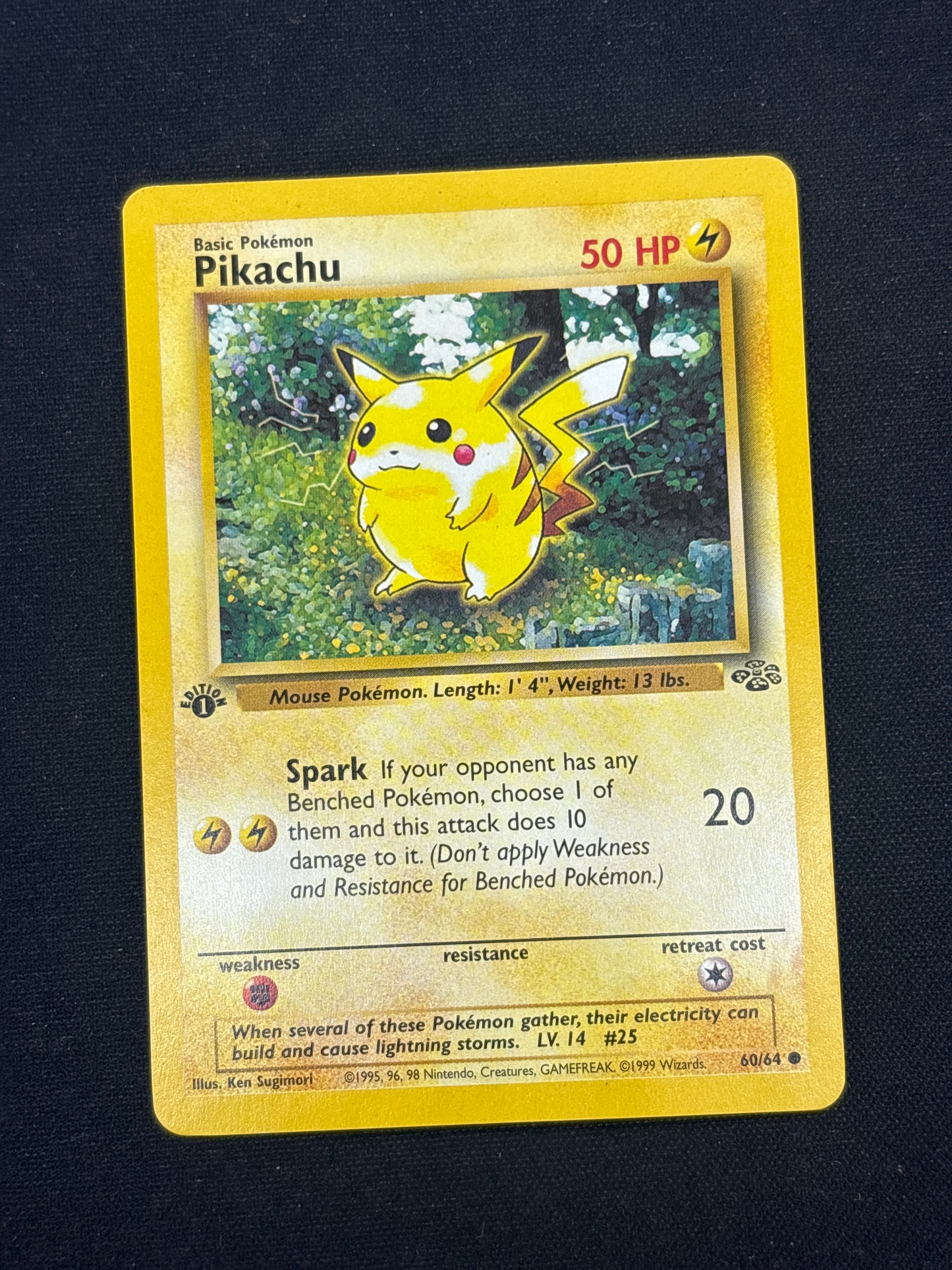 Auction Lot 90: Pokemon Card Pikachu 1st Edition Jungle Conditions Vary