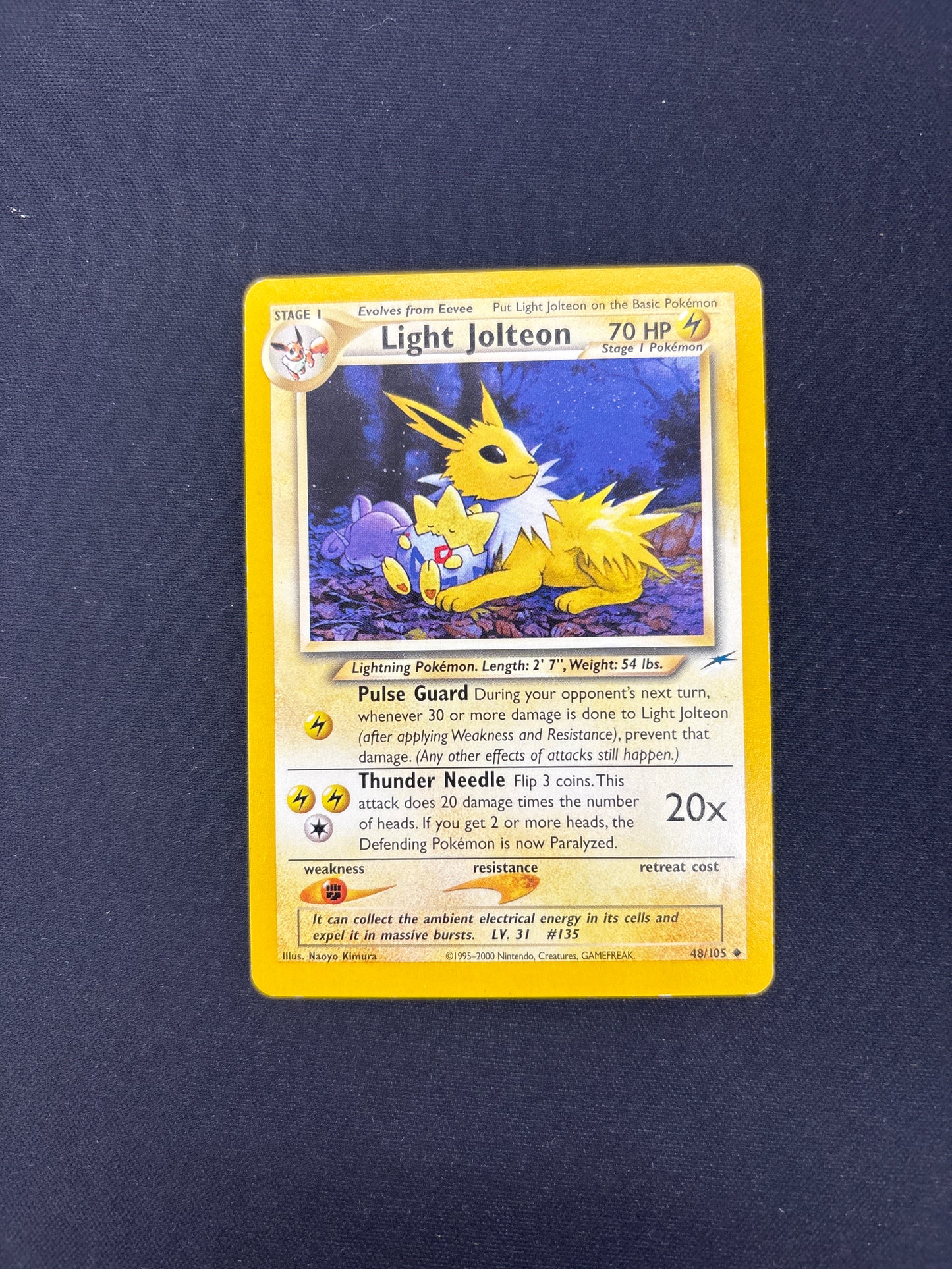 Auction Lot 248: Pokemon Cards Light Jolteon Neo Destiny Conditions Vary