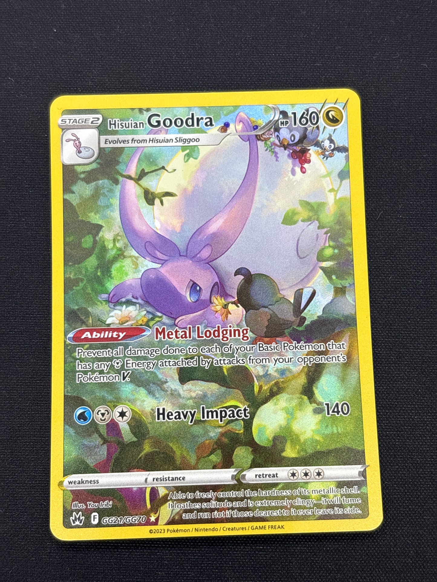 Auction Lot 244: Pokemon Cards Hisuian Goodra Crown Zenith Conditions Vary