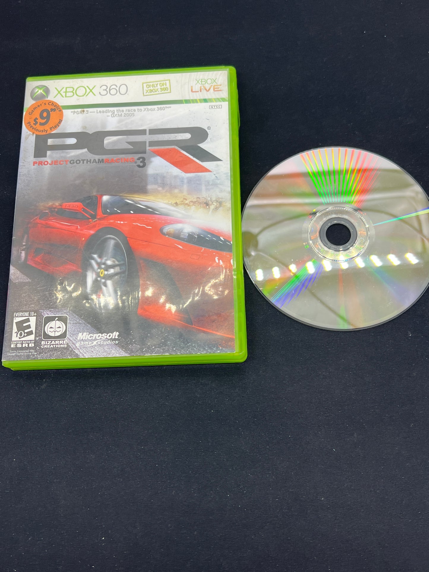 Auction Lot 83: XBOX 360 Project Gotham Racing 3 Disc & Case