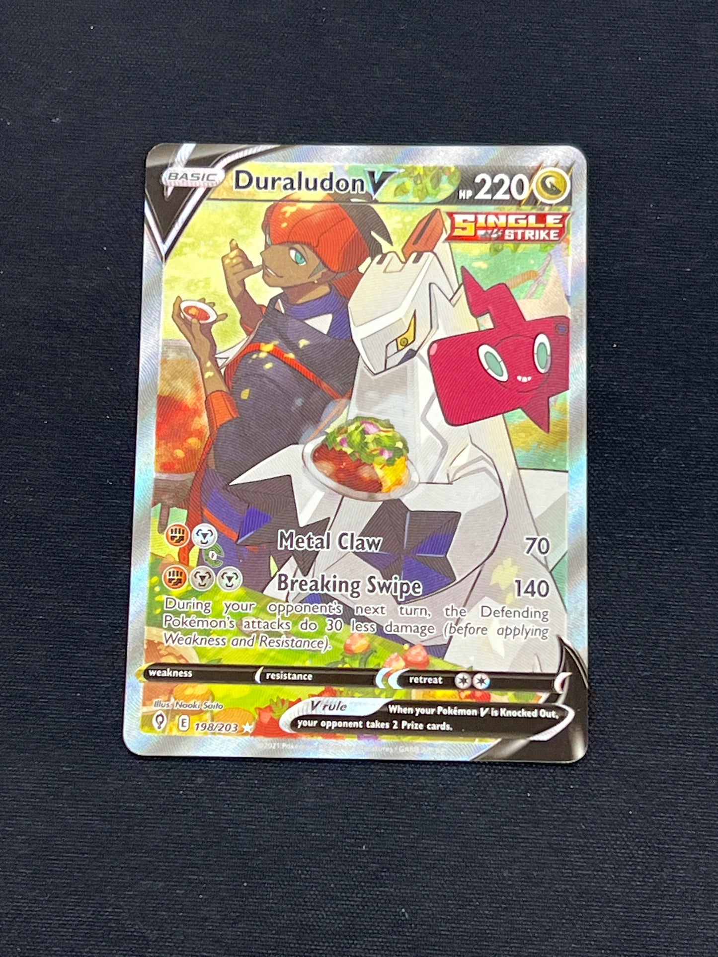 Auction Lot 284: Pokemon Cards Duraludon V Alt Art Evolving Skies Conditions Vary