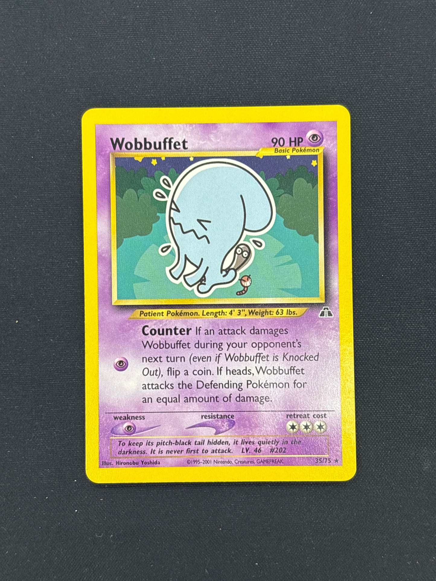 Auction Lot 47: Wobuffet Pokemon Neo Discovery Card Conditions Vary