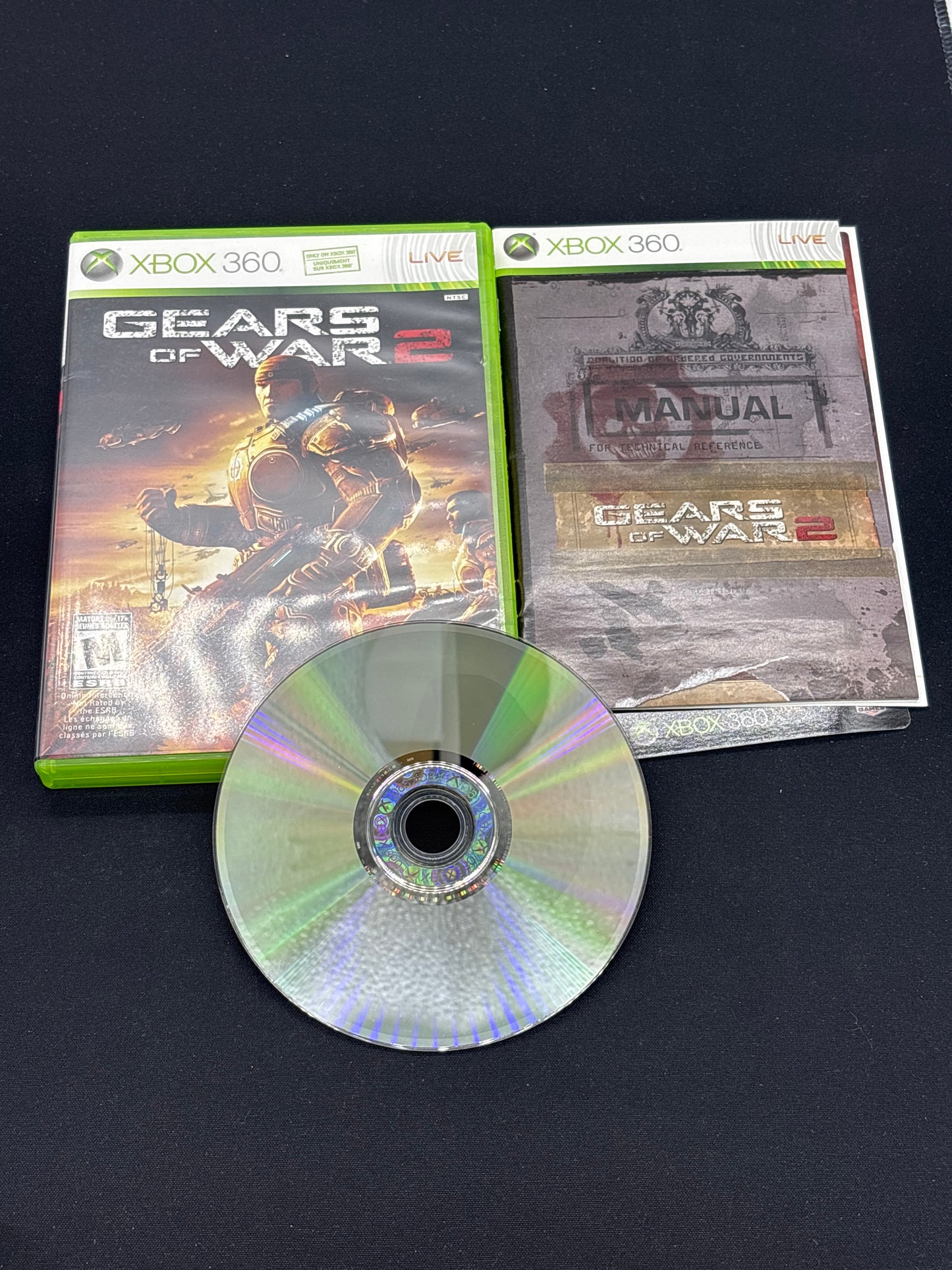 Auction Lot 150: XBOX 360 Gears of War 2 With Case & Disc