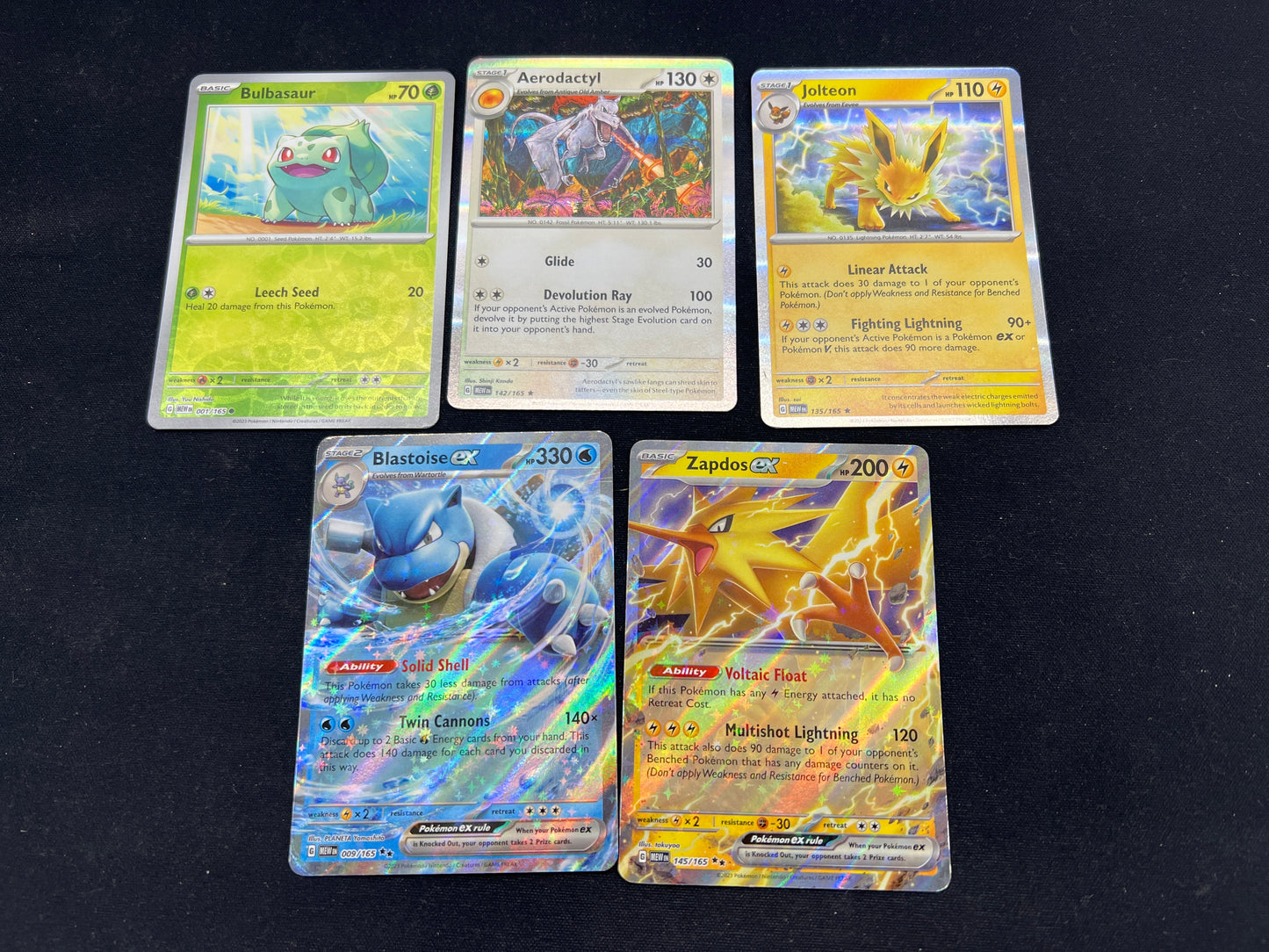 Auction Lot 144: Pokemon Cards Lot of 5 SV 151 EX And Holos Conditions Vary