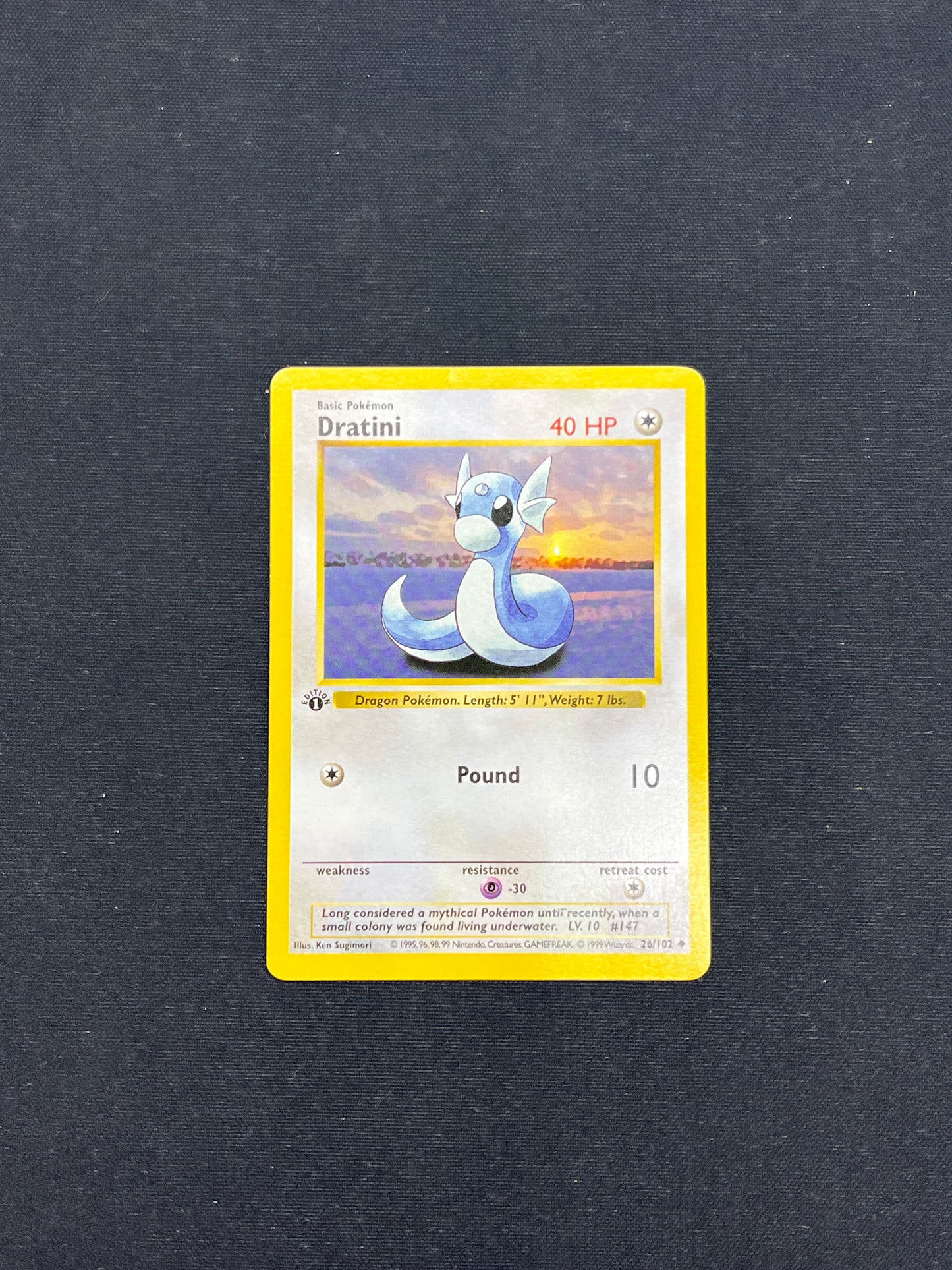 Auction Lot 34: Pokemon Cards Dratini 1st Edition Shadowless Base Set Conditions Vary