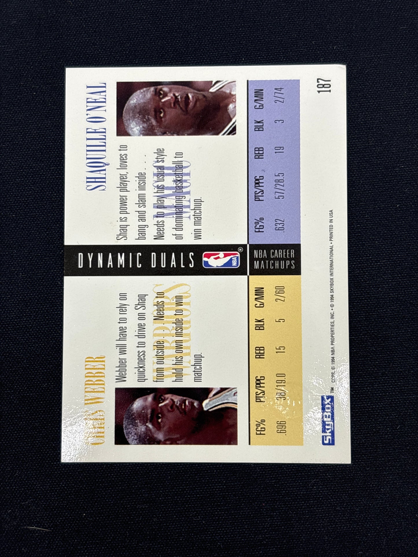 Auction Lot 122: Signed Shaquille O’Neal On Card Autograph Card Conditions Vary