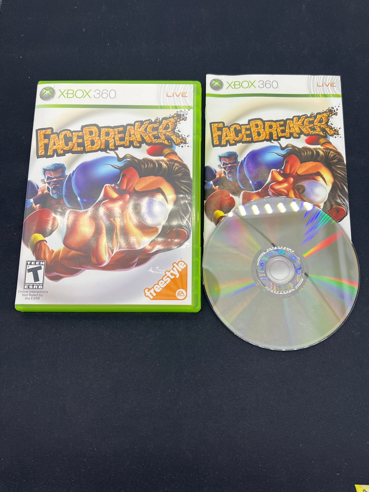Auction Lot 180: XBOX 360 Video Game Facebreaker CIB