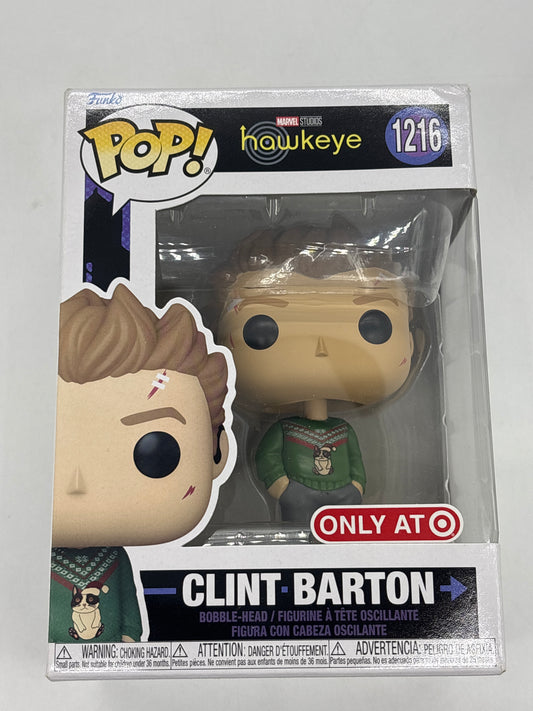 Auction Lot 103: Pop Funko Marvel Studios Hawkeye Clint Barton 1216 Figure Target Exclusive
