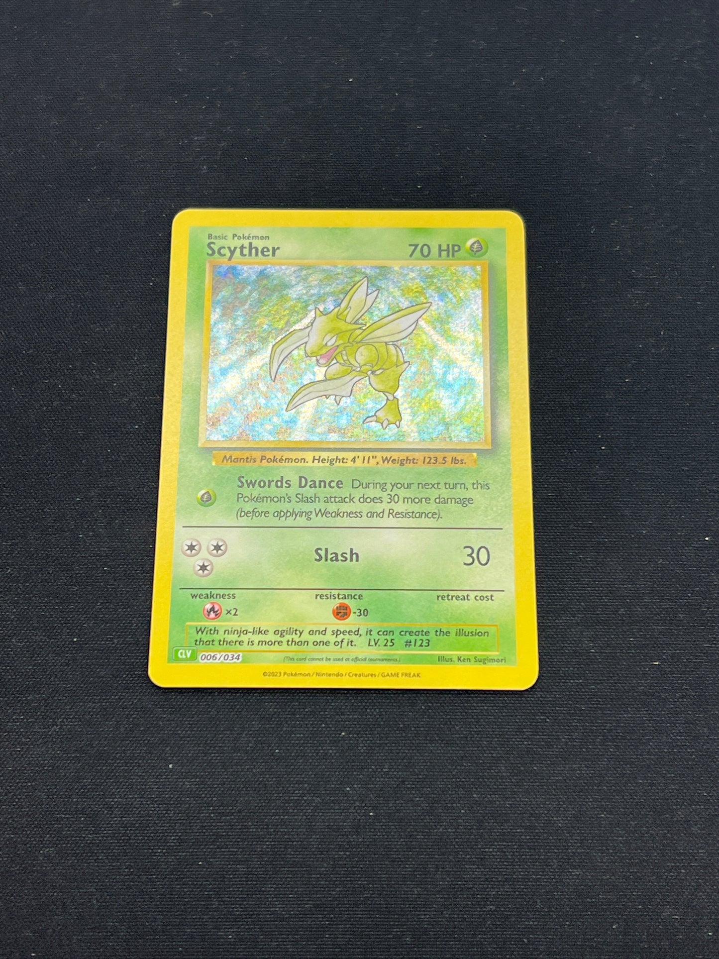 Auction Lot 292: Pokemon Cards Scyther Holo TCG Classic Conditions Vary