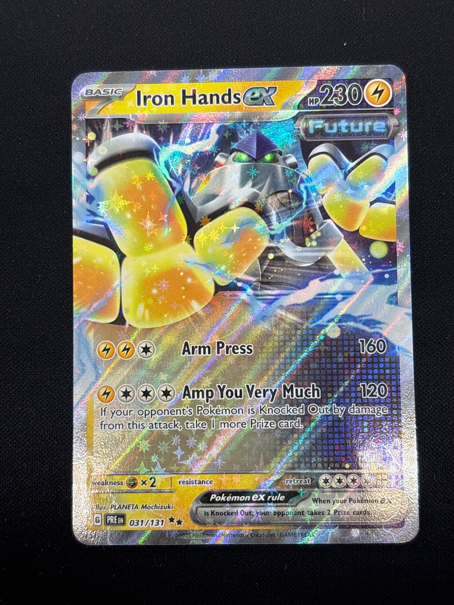 Auction Lot 194: Iron Hands EX Prismatic Evolutions Card Conditions Vary