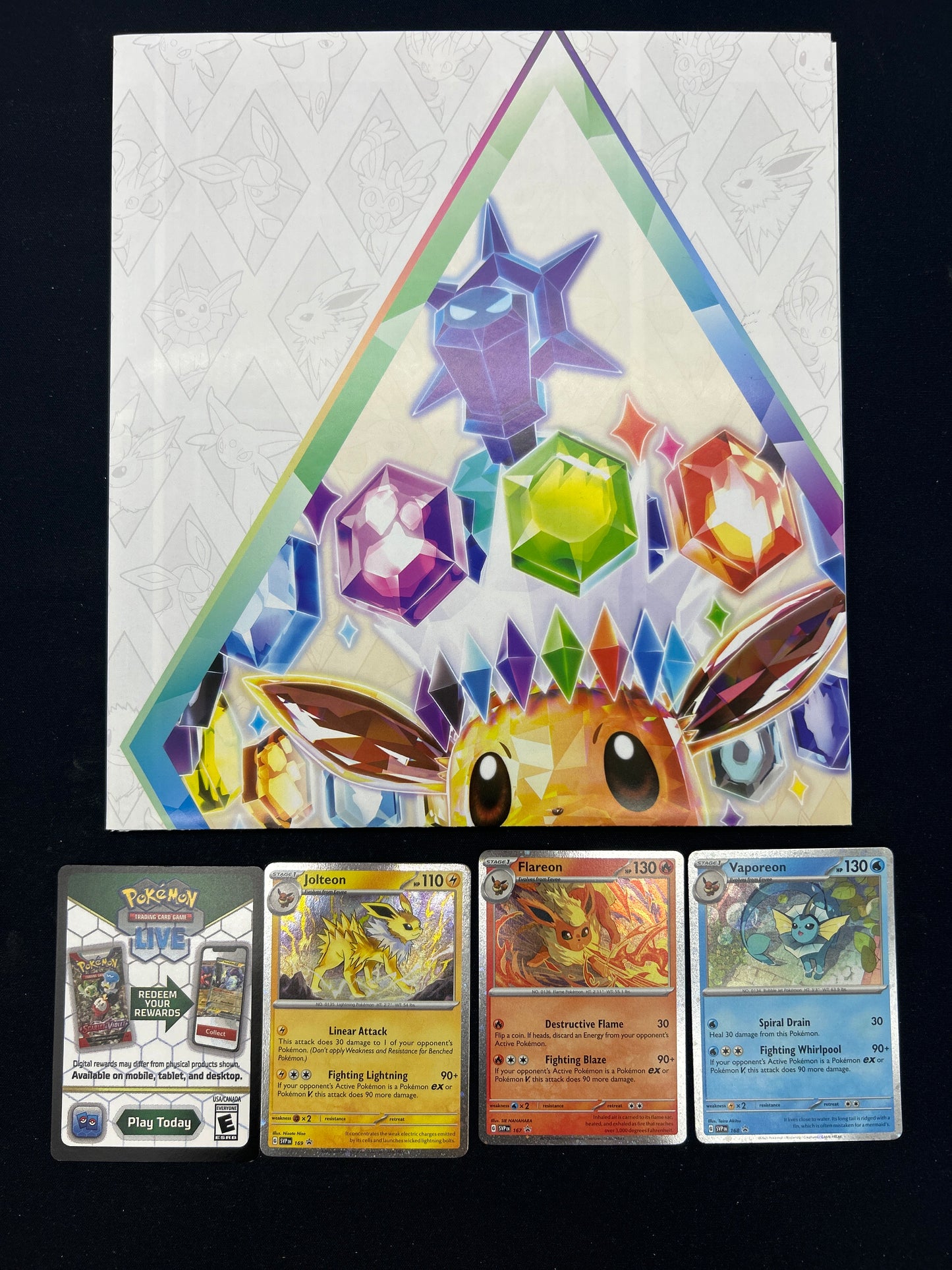 Auction Lot 477: Pokemon Prismatic Evolutions Post Collection Cosmo Holo Promo Cards Lot 1 Conditions Vary