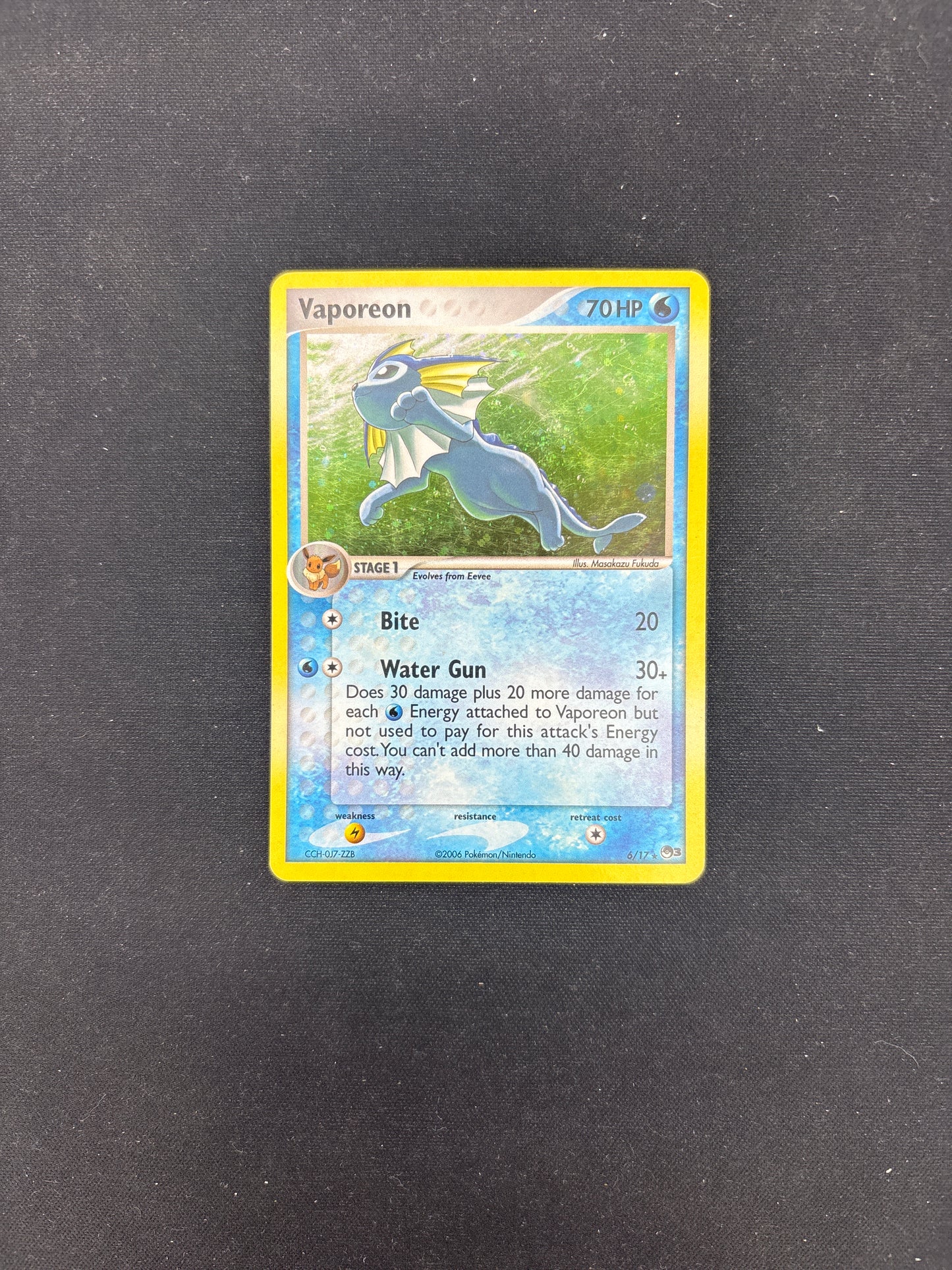 Auction Lot 12: Pokemon Cards Pop Series 3 Vaporeon Holo Conditions Vary