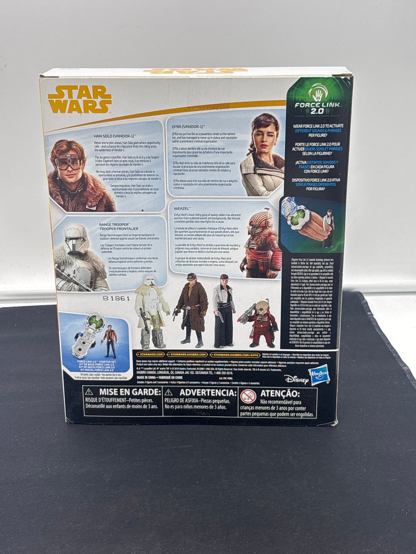 Auction Lot 179: Star Wars Mission on Vandor-1 Force Link 2.0 Four Figure Pack Hasbro