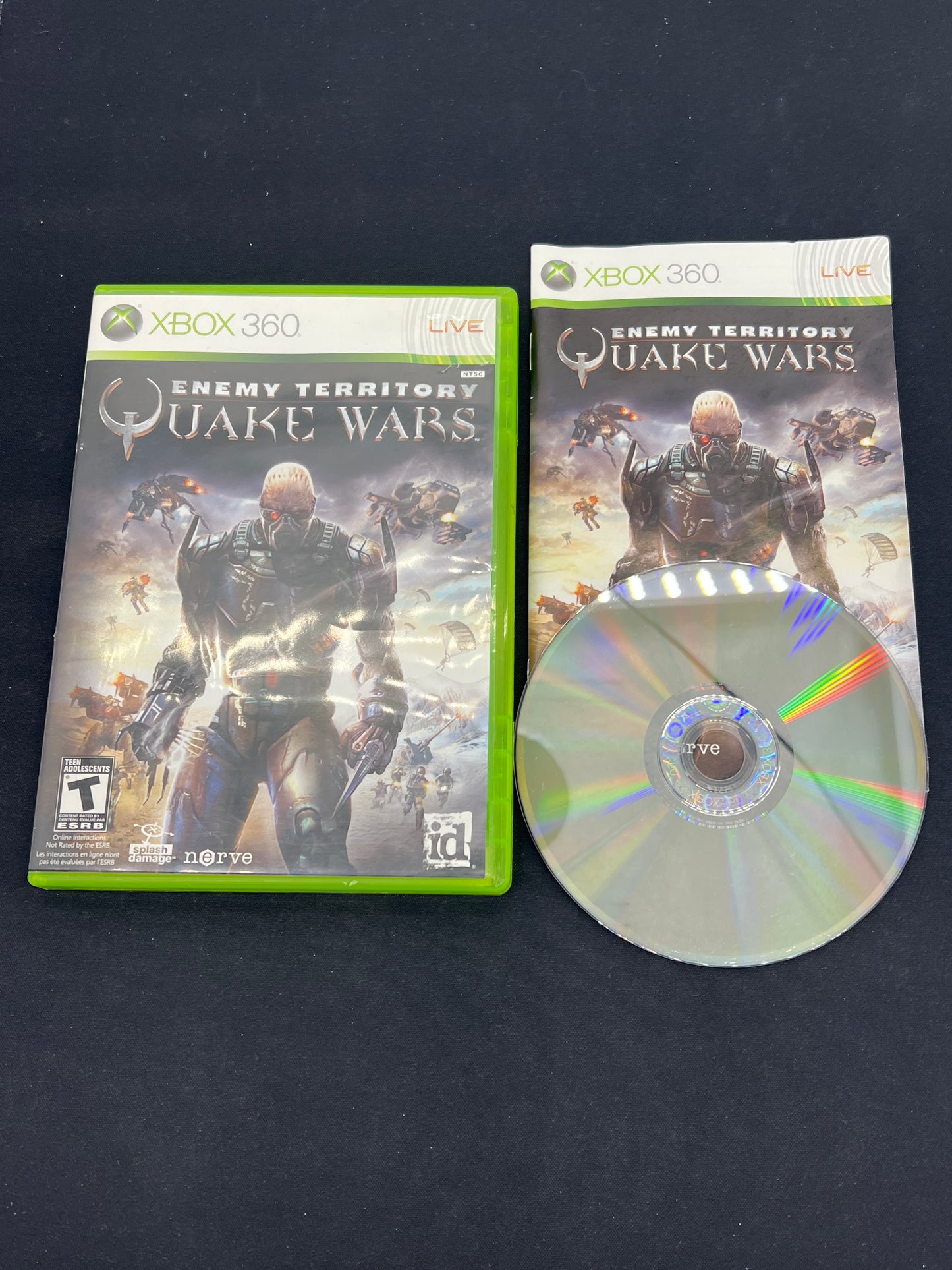 Auction Lot 152: XBOX 360 Video Game Enemy Territory Quake Wars CIB
