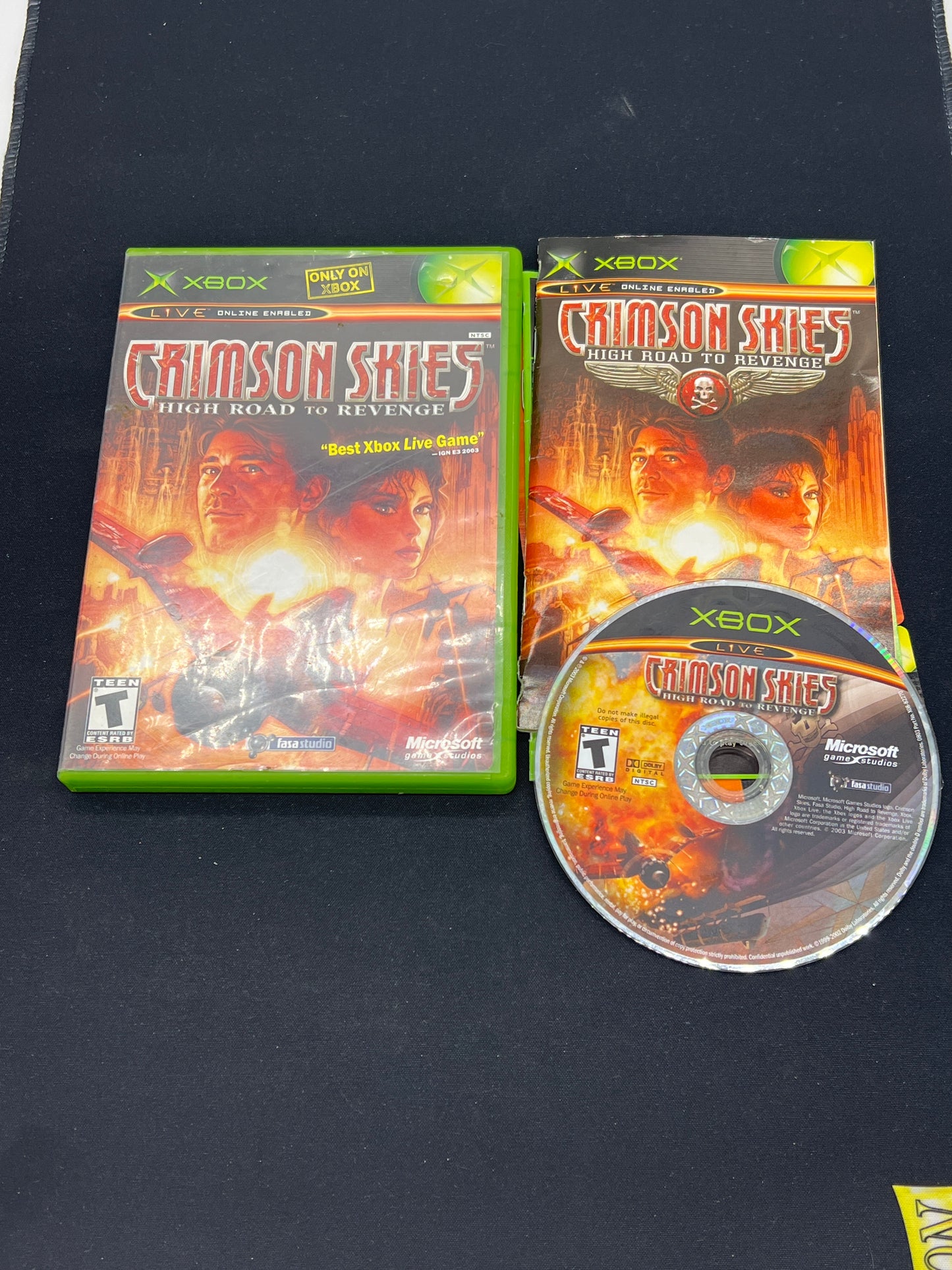 Auction Lot 219: XBOX Crimson Skies High Road to Revenge CIB