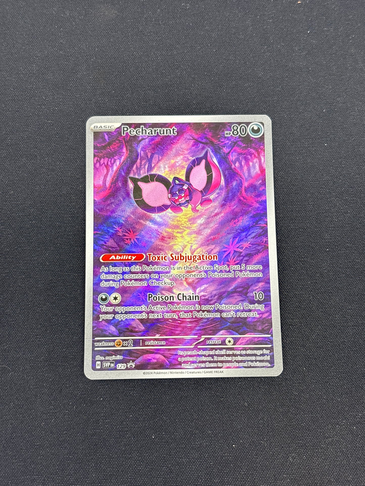 Auction Lot 211: Pecharunt Shrouded Fable ETB Promo Card Conditions Vary