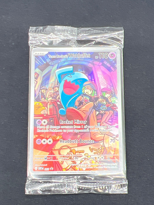 Auction Lot 3: Pokemon Card Team Rocket's Wobuffet ETB Promo Destined Rivals Sealed