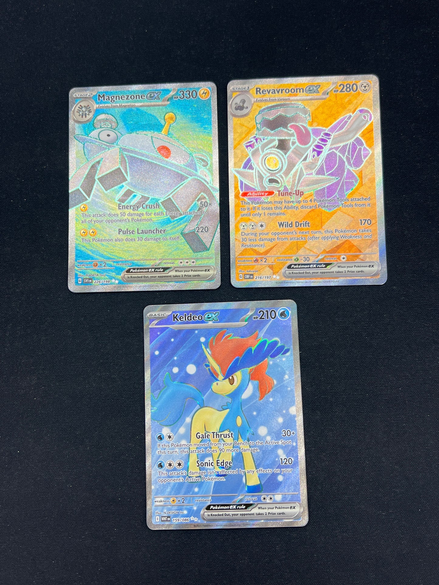 Auction Lot 326: Pokemon Cards SV Era EX Full Art Lot Conditions Vary