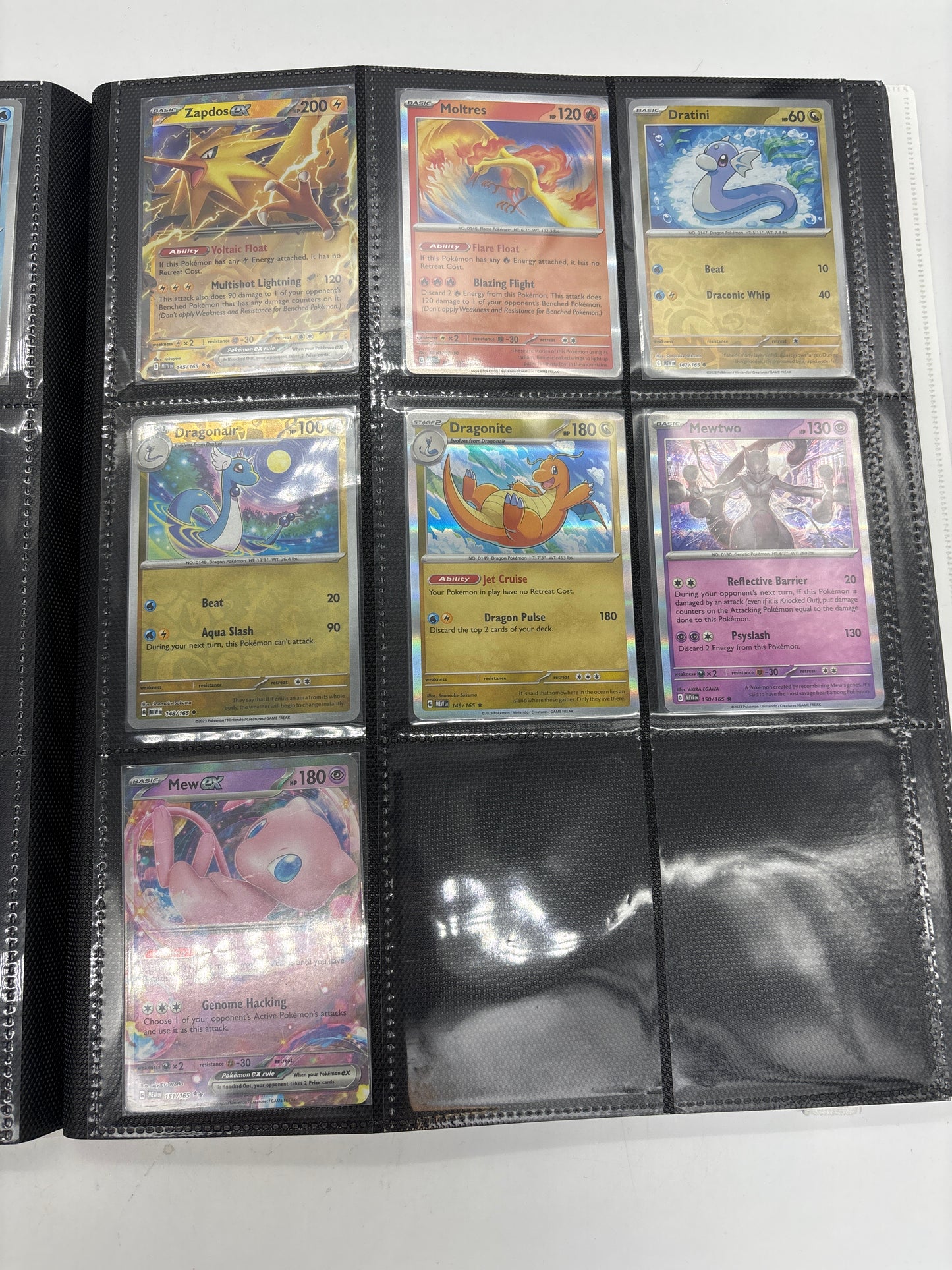 Auction Lot 57: Pokemon 151 Complete Reverse Holo and EX Base Set With Binder
