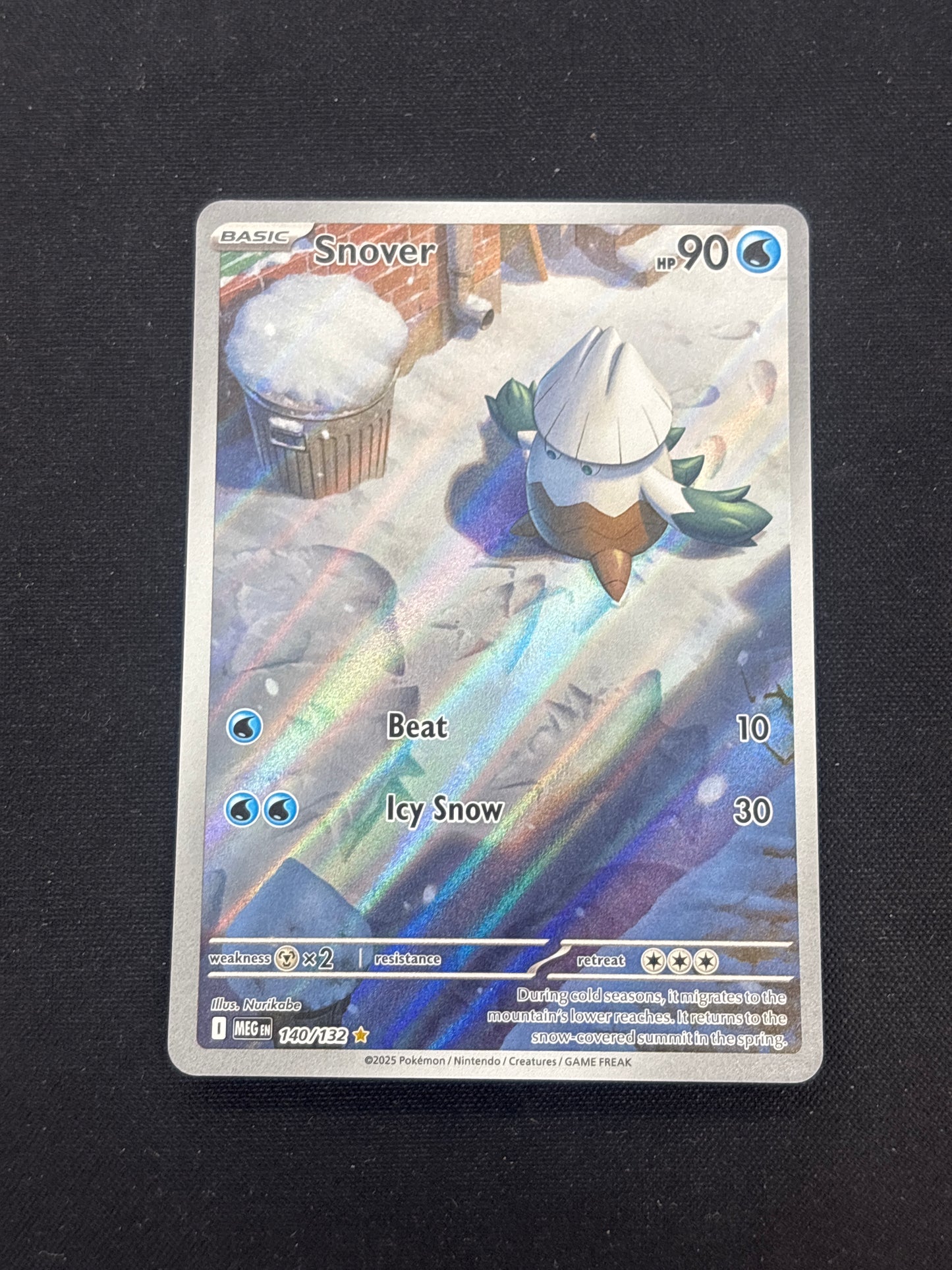 Auction Lot 55: Pokemon Cards Snover Illustration Rare Condition Vary
