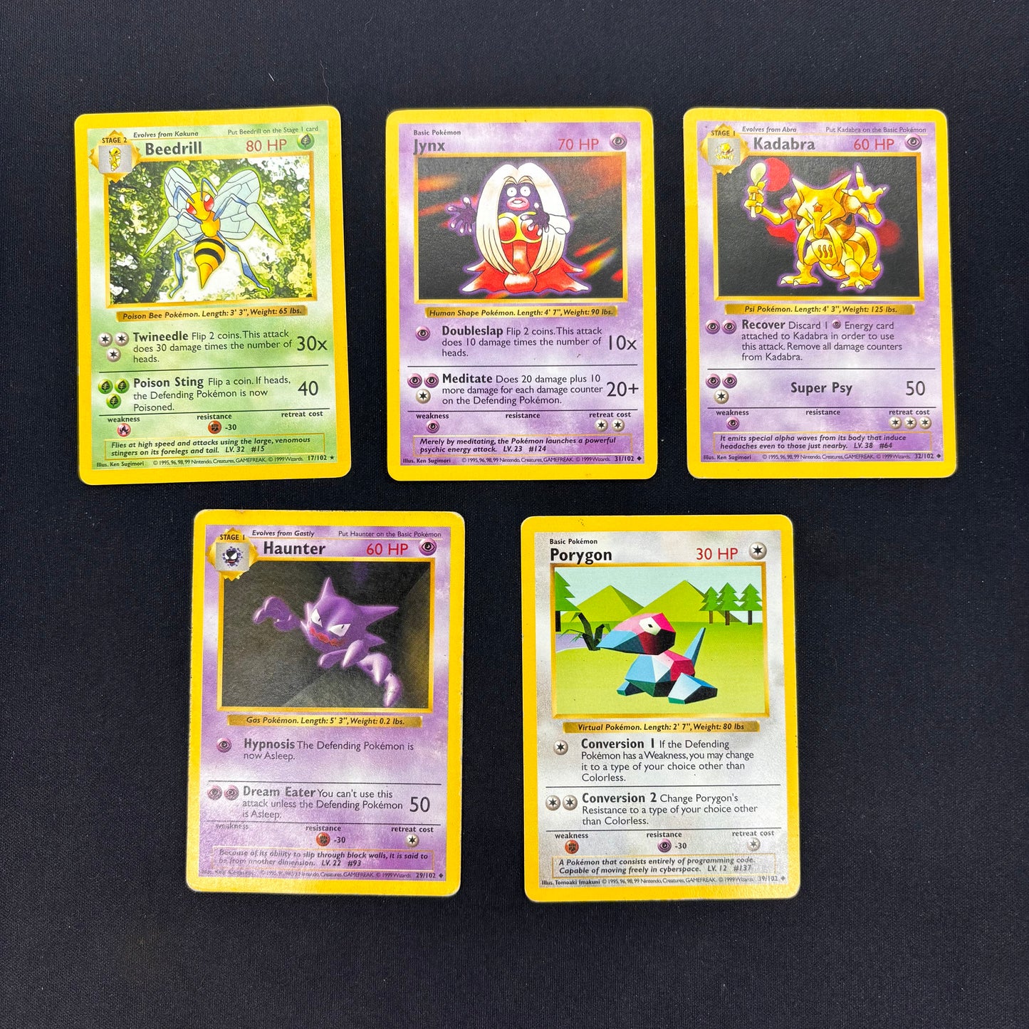 Auction Lot 15: Pokemon WOTC Shadowless Non Holo Base Set Card Lot