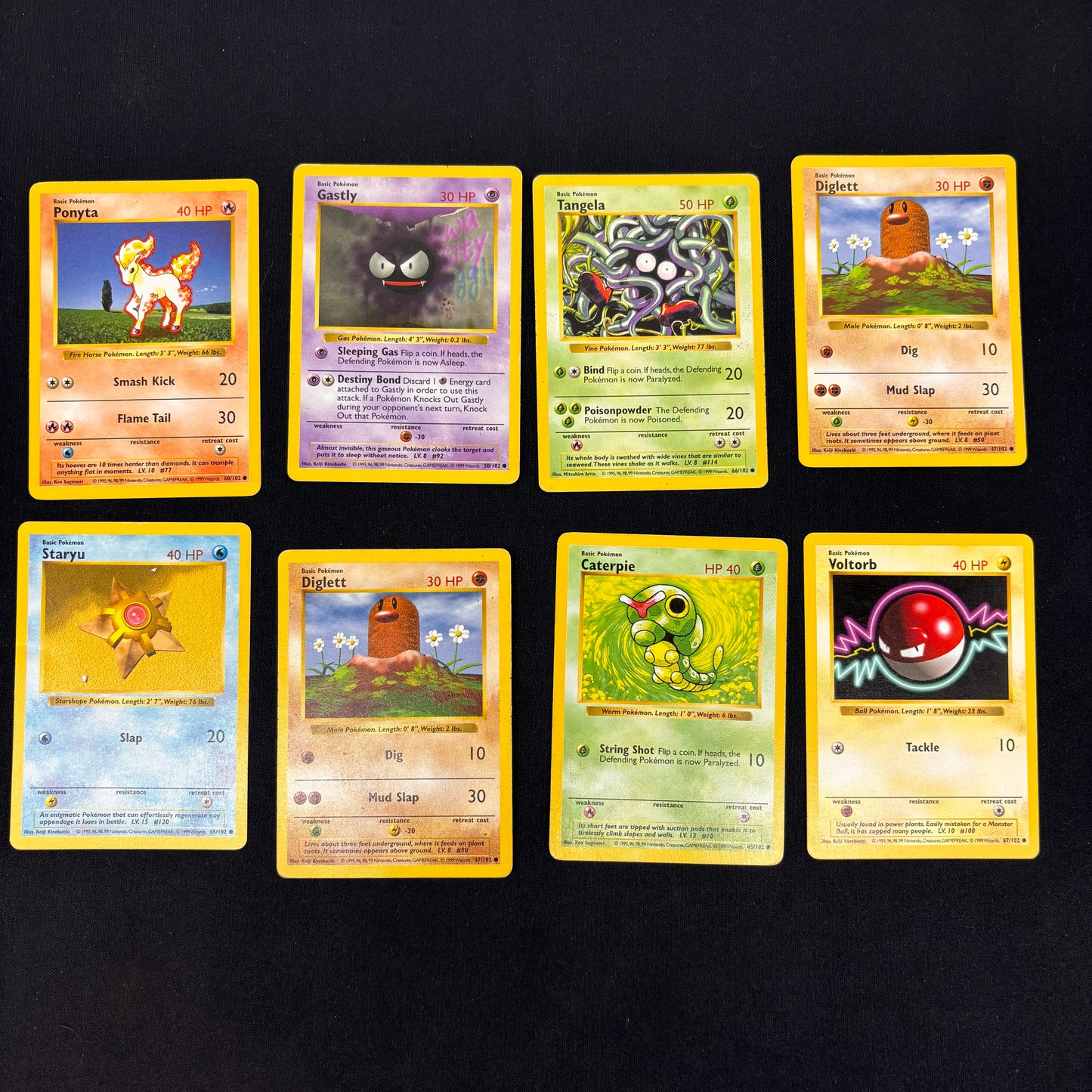 Auction Lot 16: Pokemon WOTC Shadowless Base Set Common Card Lot