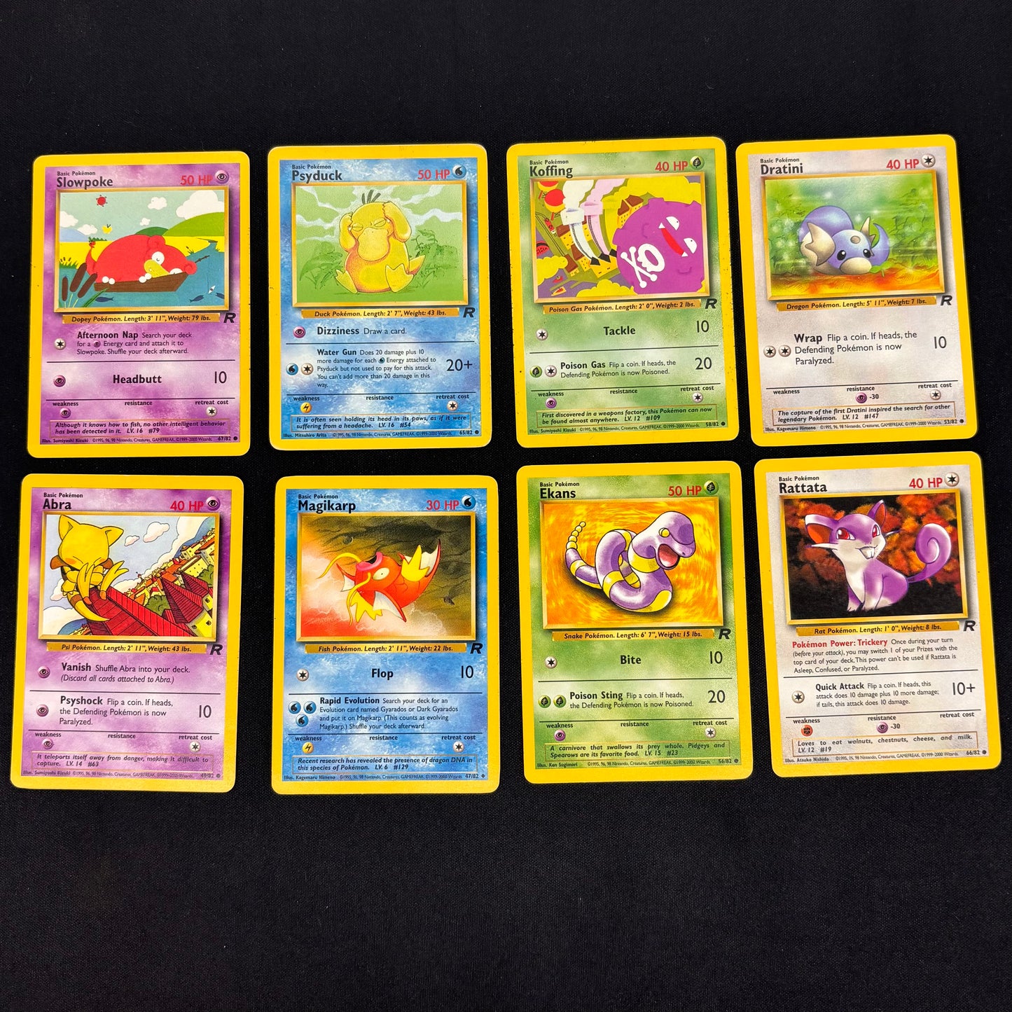 Auction Lot 11: Pokemon WOTC Team Rocket Common Card Lot