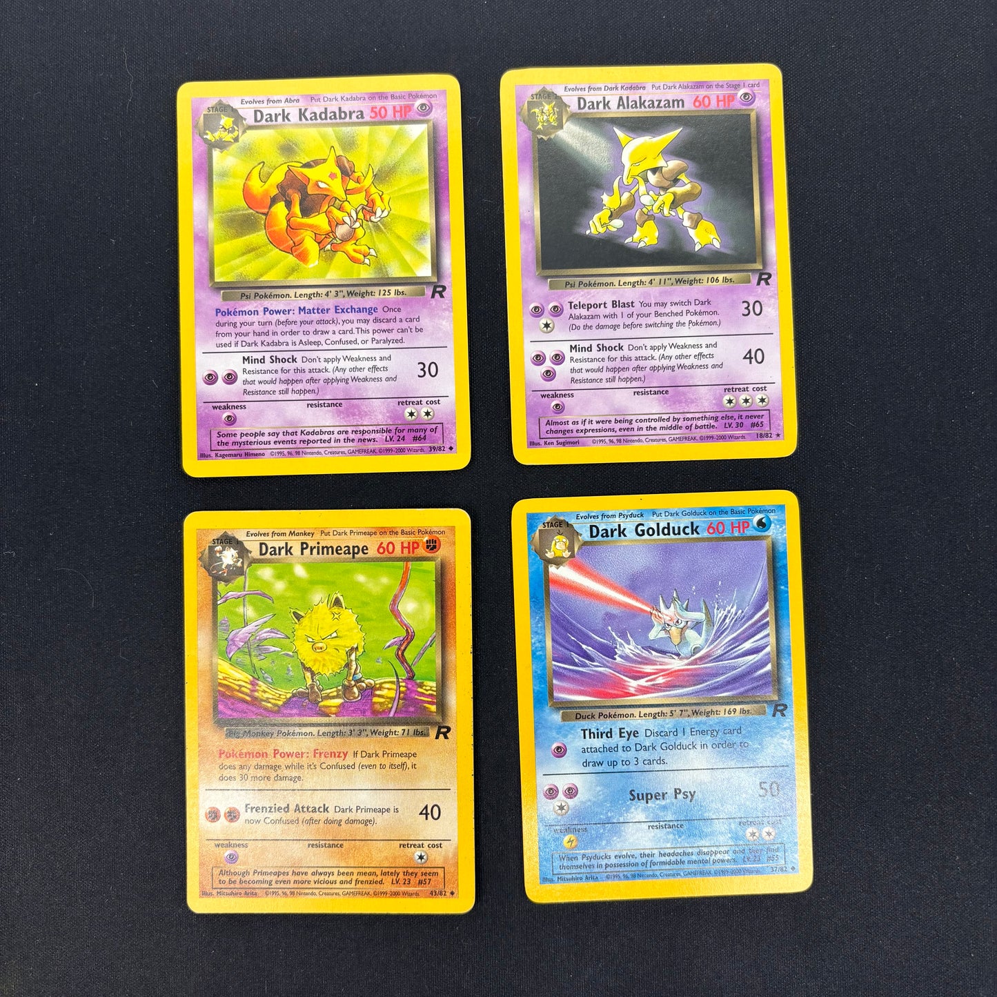 Auction Lot 10: Pokemon Team Rocket WOTC Non Holo Uncommons and Rare Card Lot