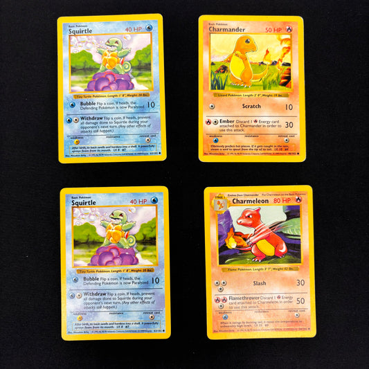 Auction Lot 33: Pokemon Shadowless Base Set WOTC Common and Uncommon Card Lot