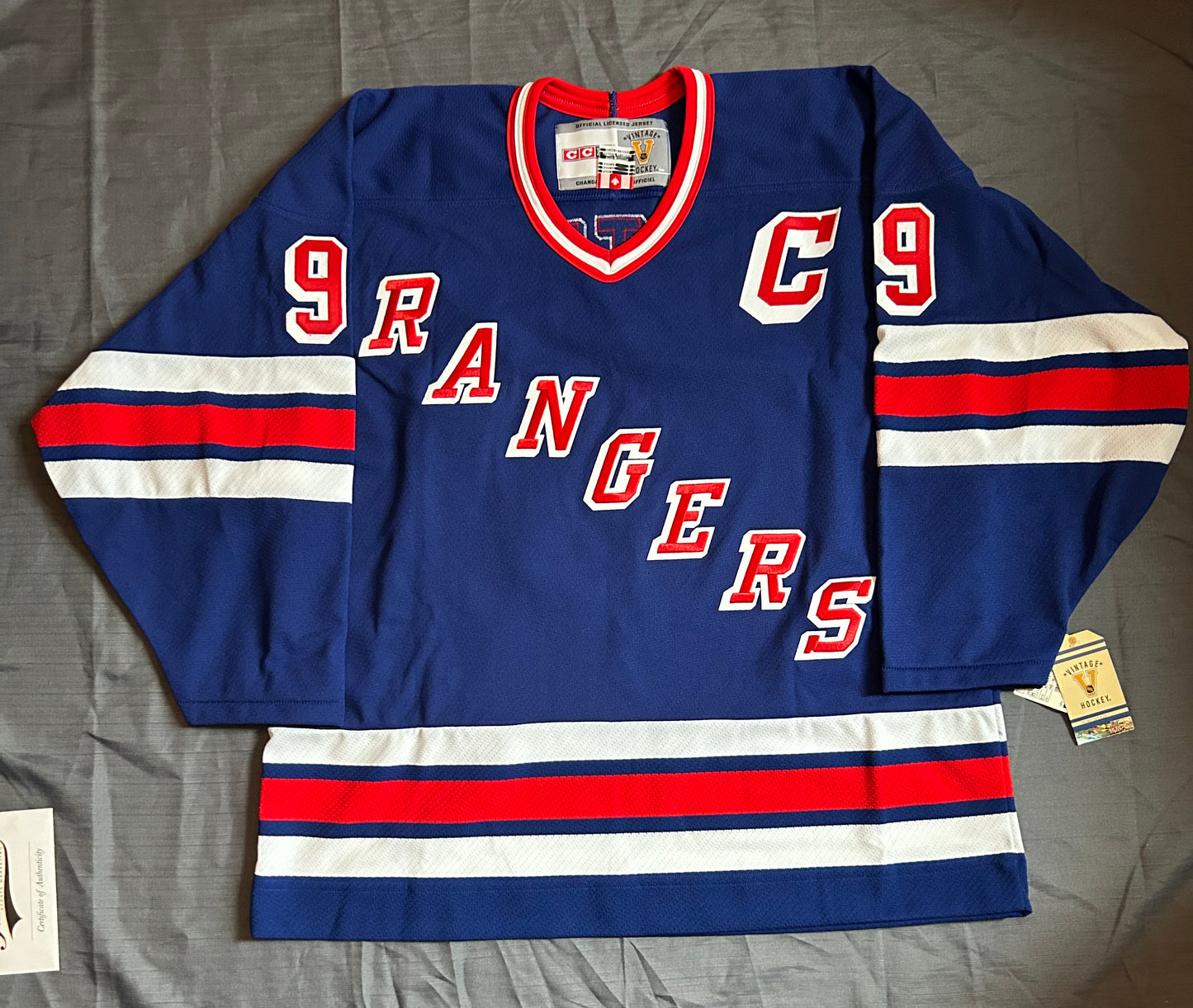 Signed Wayne Gretzky N.Y Rangers Jersey W/ C.O.A