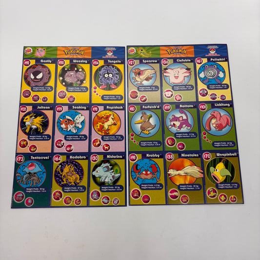 Auction Lot 33: Pokemon Burger King Uncut Sheet Lot 1