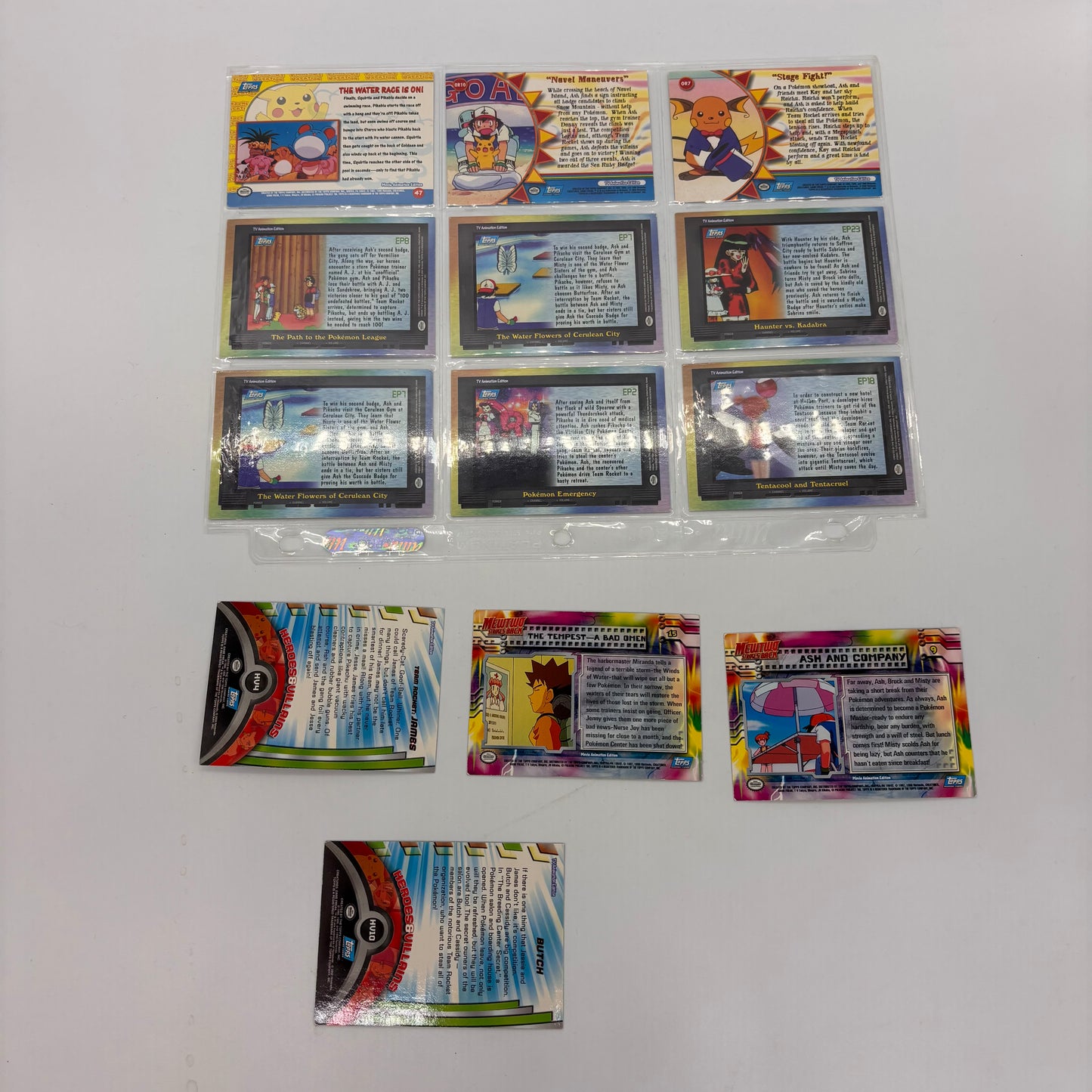 Auction Lot 36: Pokemon Topps Chrome Holo Cards Conditions Vary