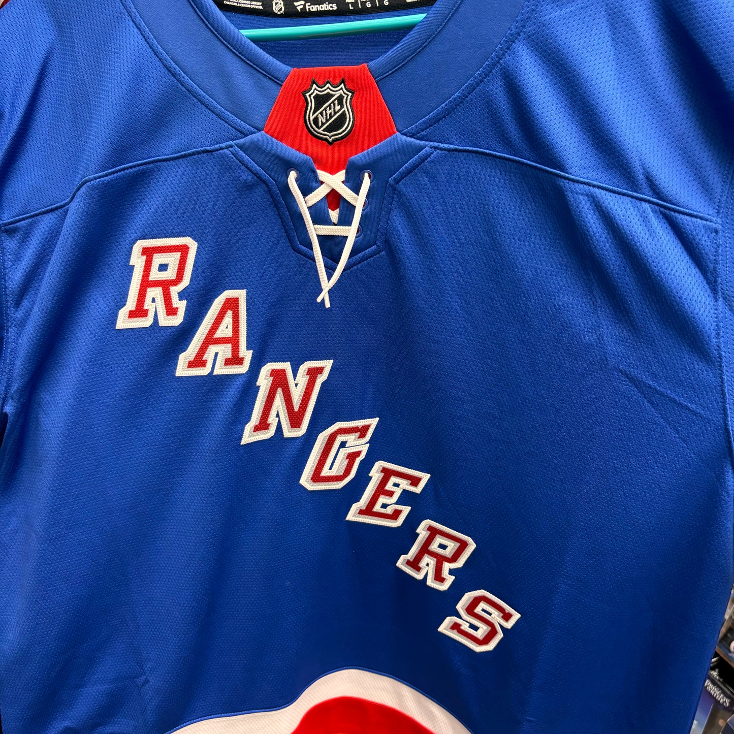 Auction Lot 6: New York Rangers Fanatics NHL Official Hockey Jersey Size L