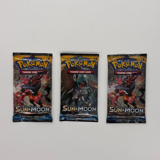 Auction Lot 50: Pokemon Sun & Moon Base Loose Unopened Packs