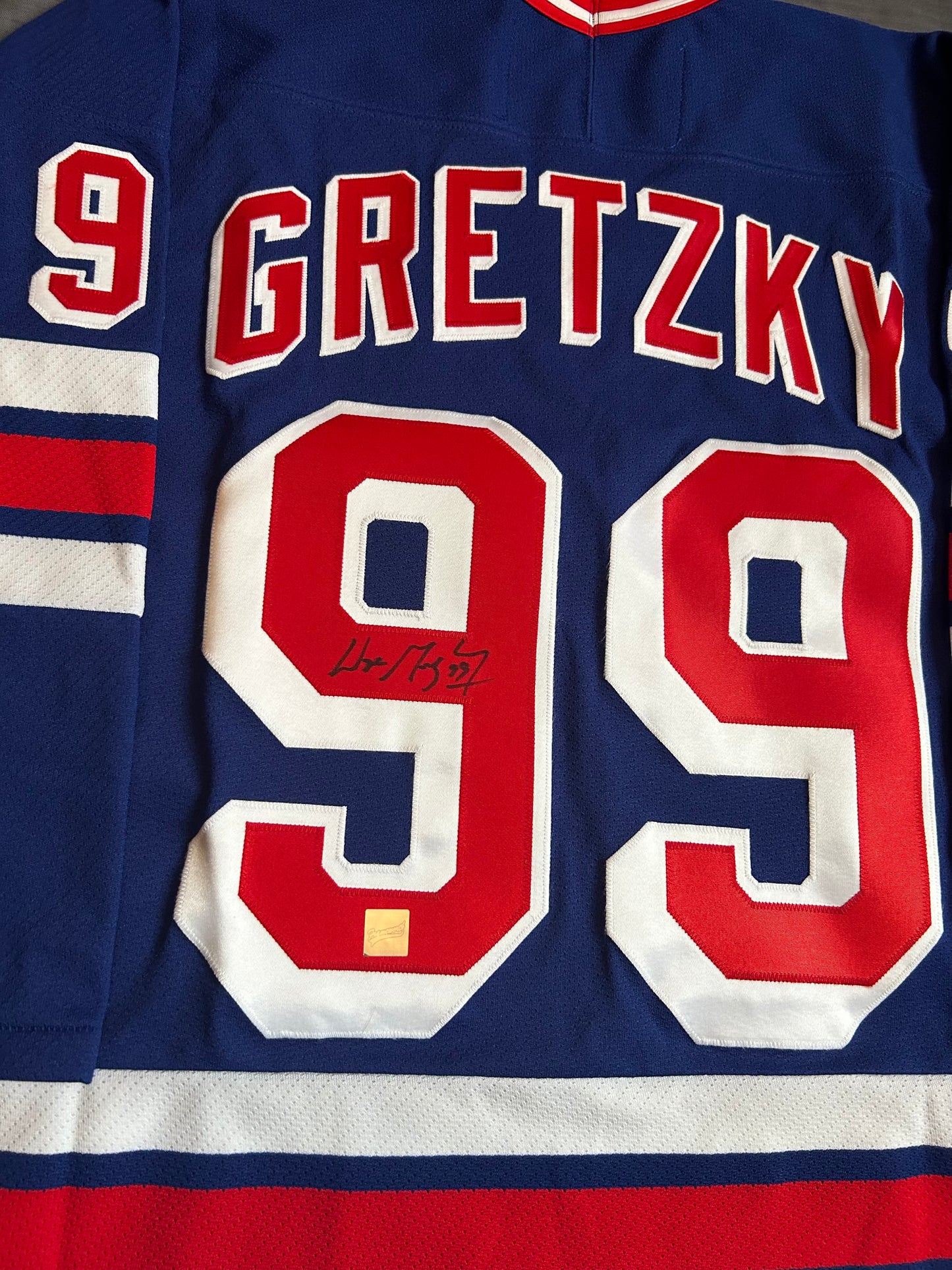 Signed Wayne Gretzky N.Y Rangers Jersey W/ C.O.A