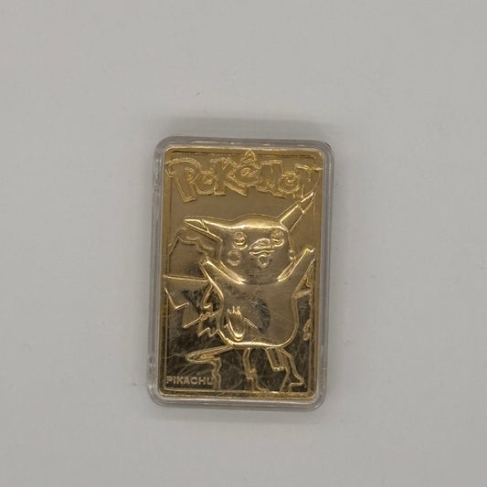 Auction Lot 45: Pokemon Burger King Pikachu 23k Gold Plated