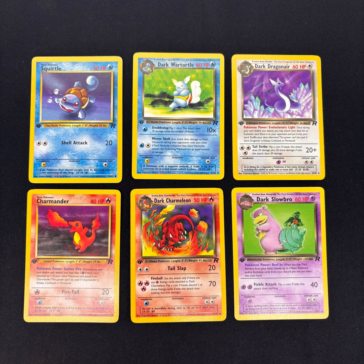 Auction Lot 9: Pokemon 1st Edition Team Pocket Non Holo Commons, Uncommon and Rare Card Lot